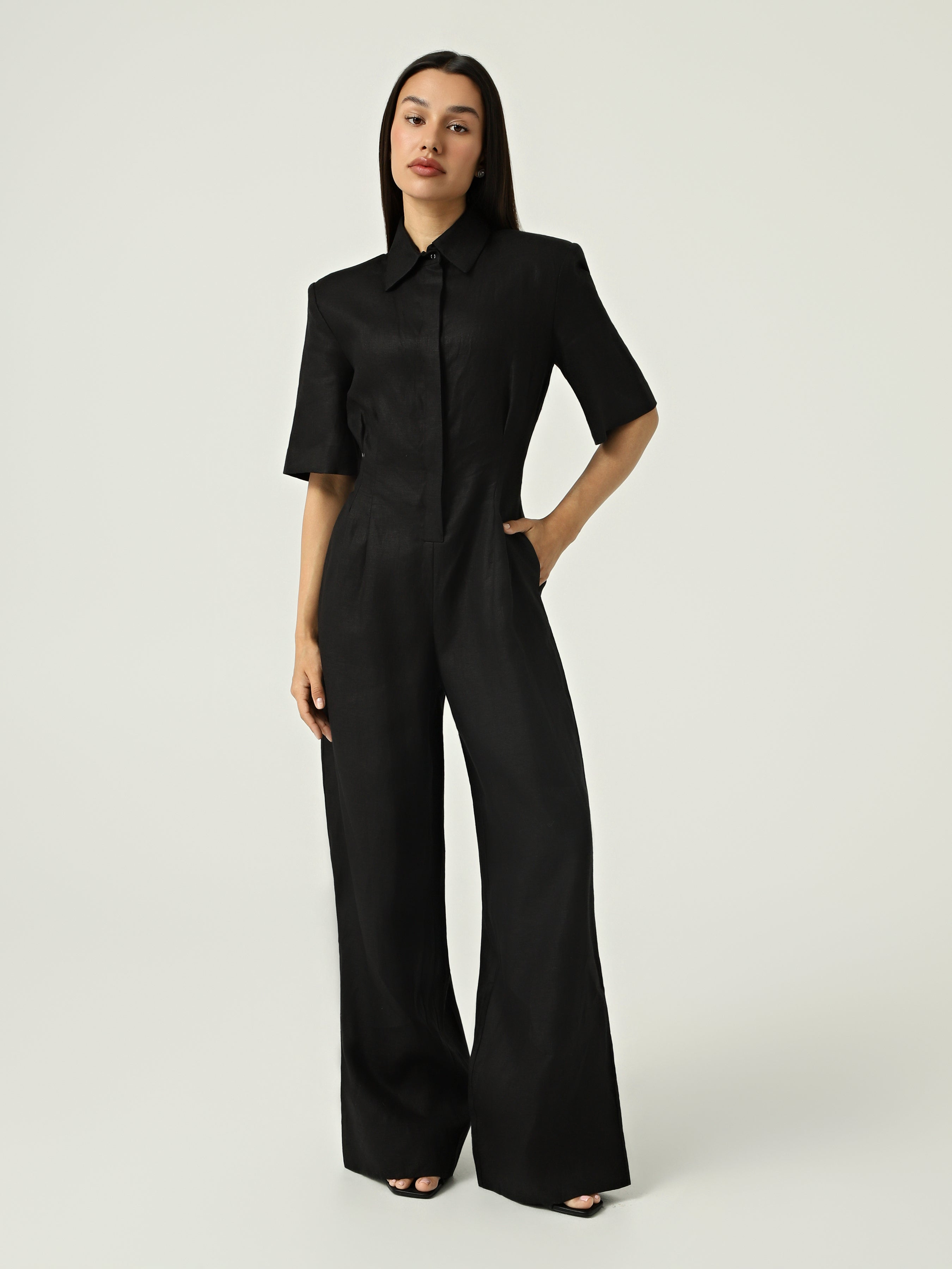 Комбінезон льон з брюками
