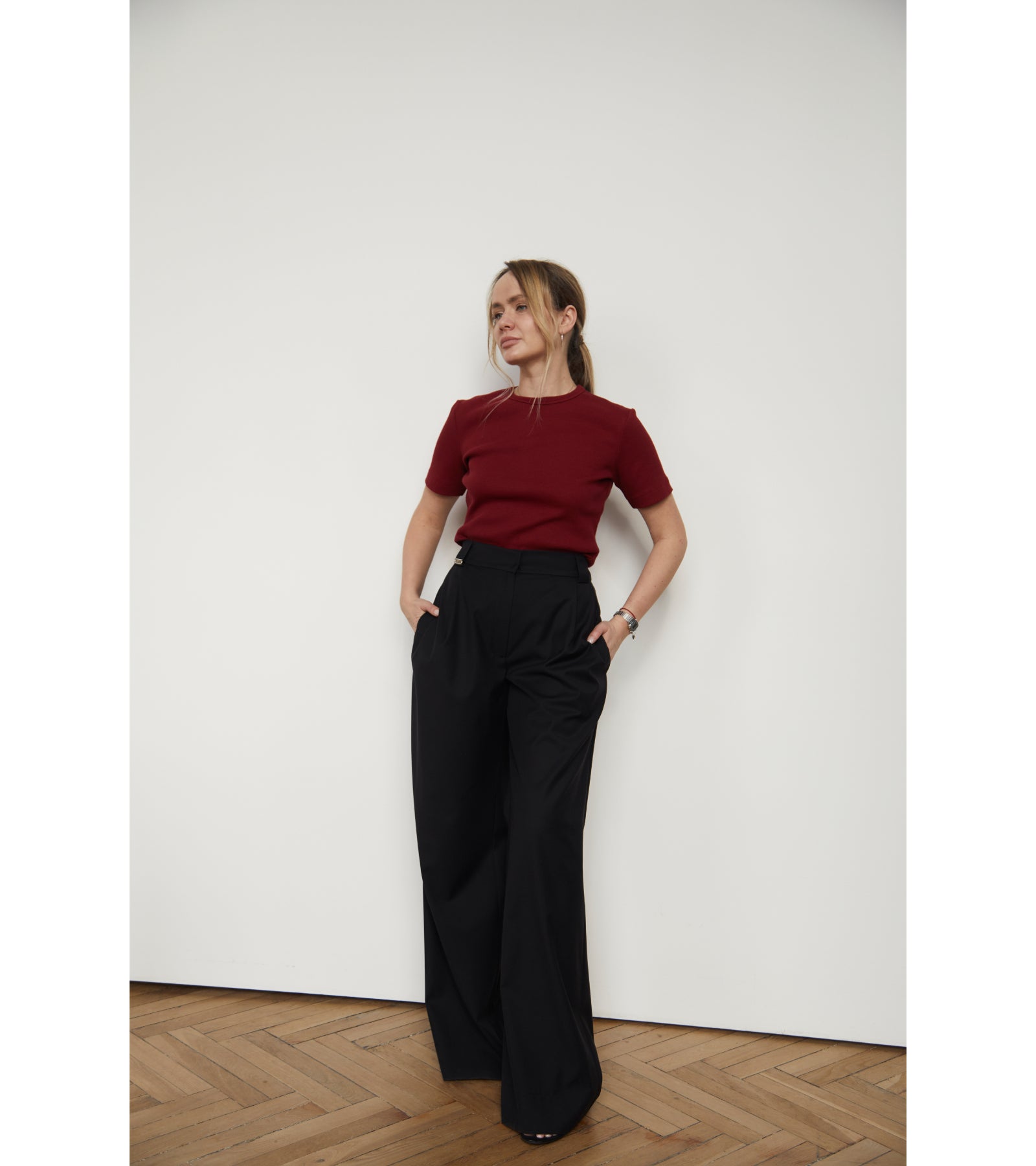 Suit fabric palazzo Trousers - UFS.store.ua