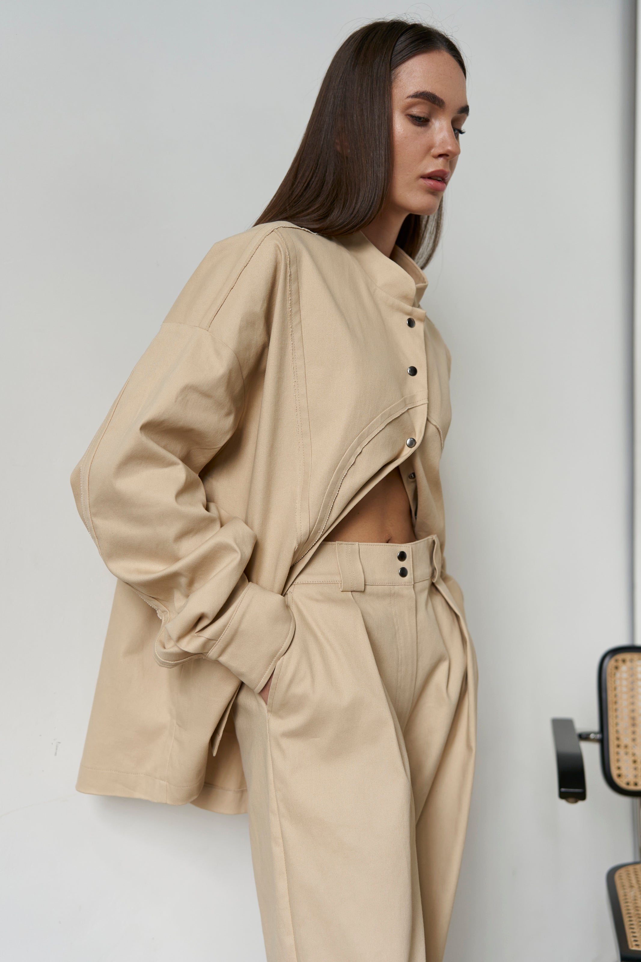 Banana pants cotton Sand