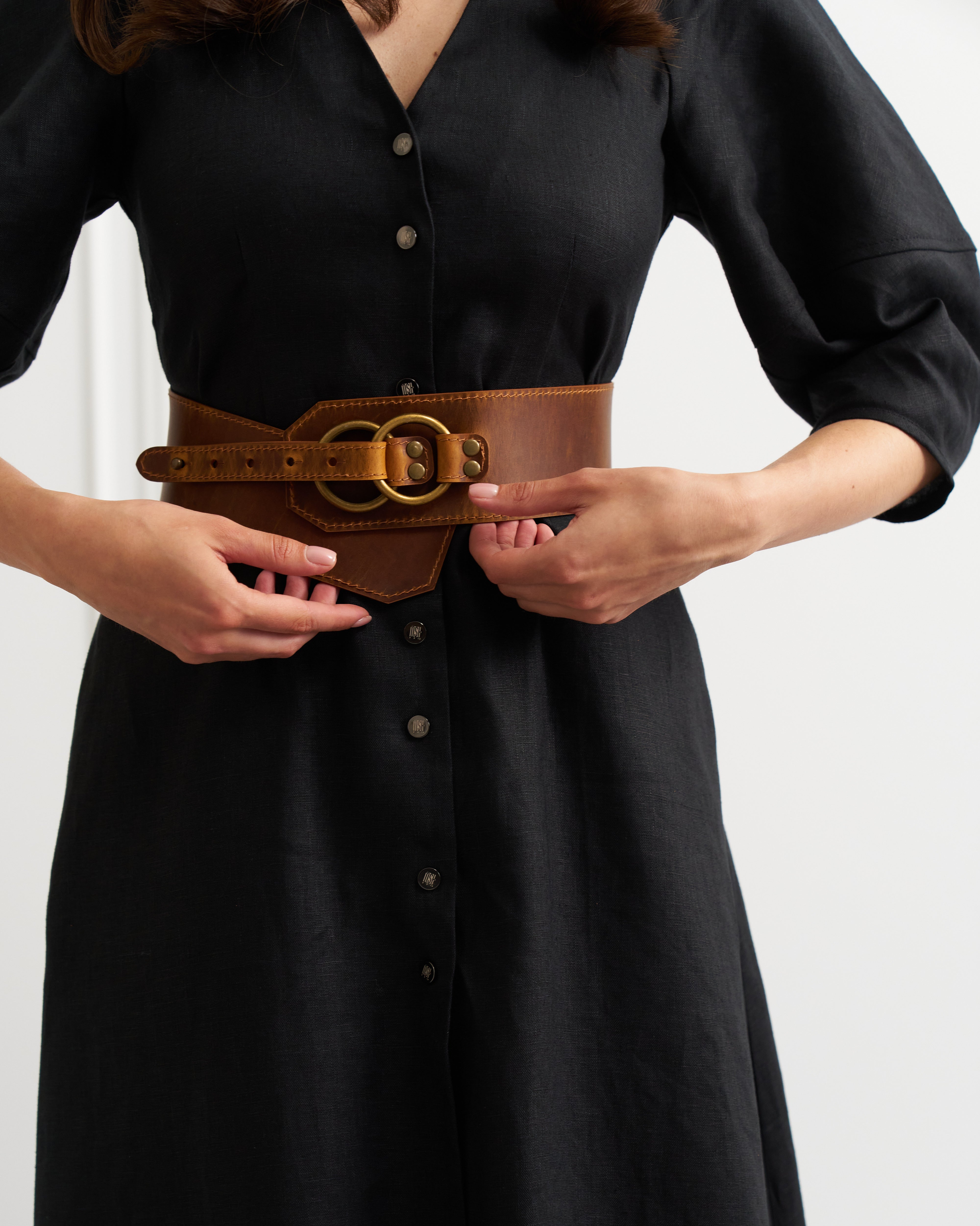 Wide belt SIERRA whith two rings - UFS.store.ua