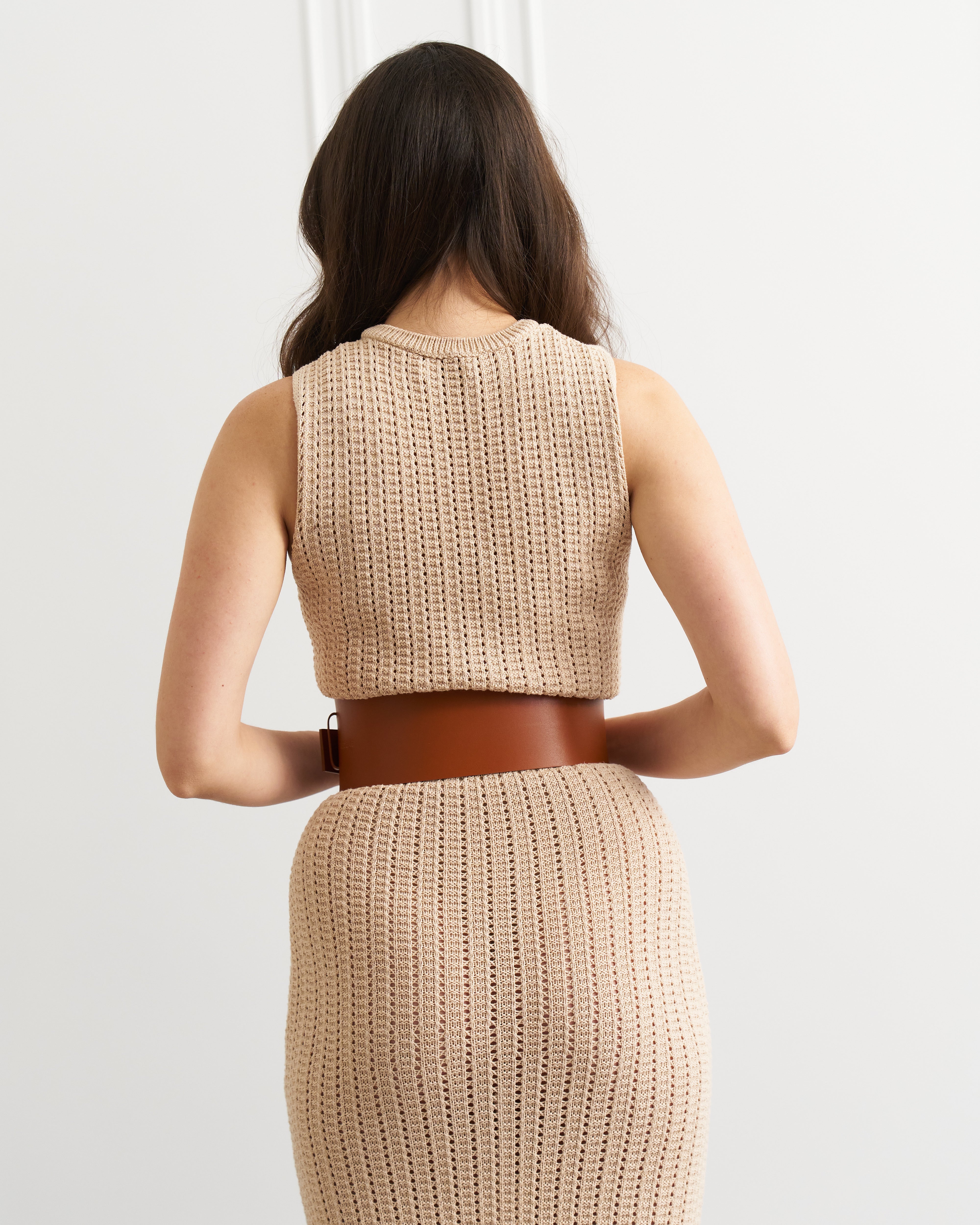 Wide leather belt THORA - UFS.store.ua