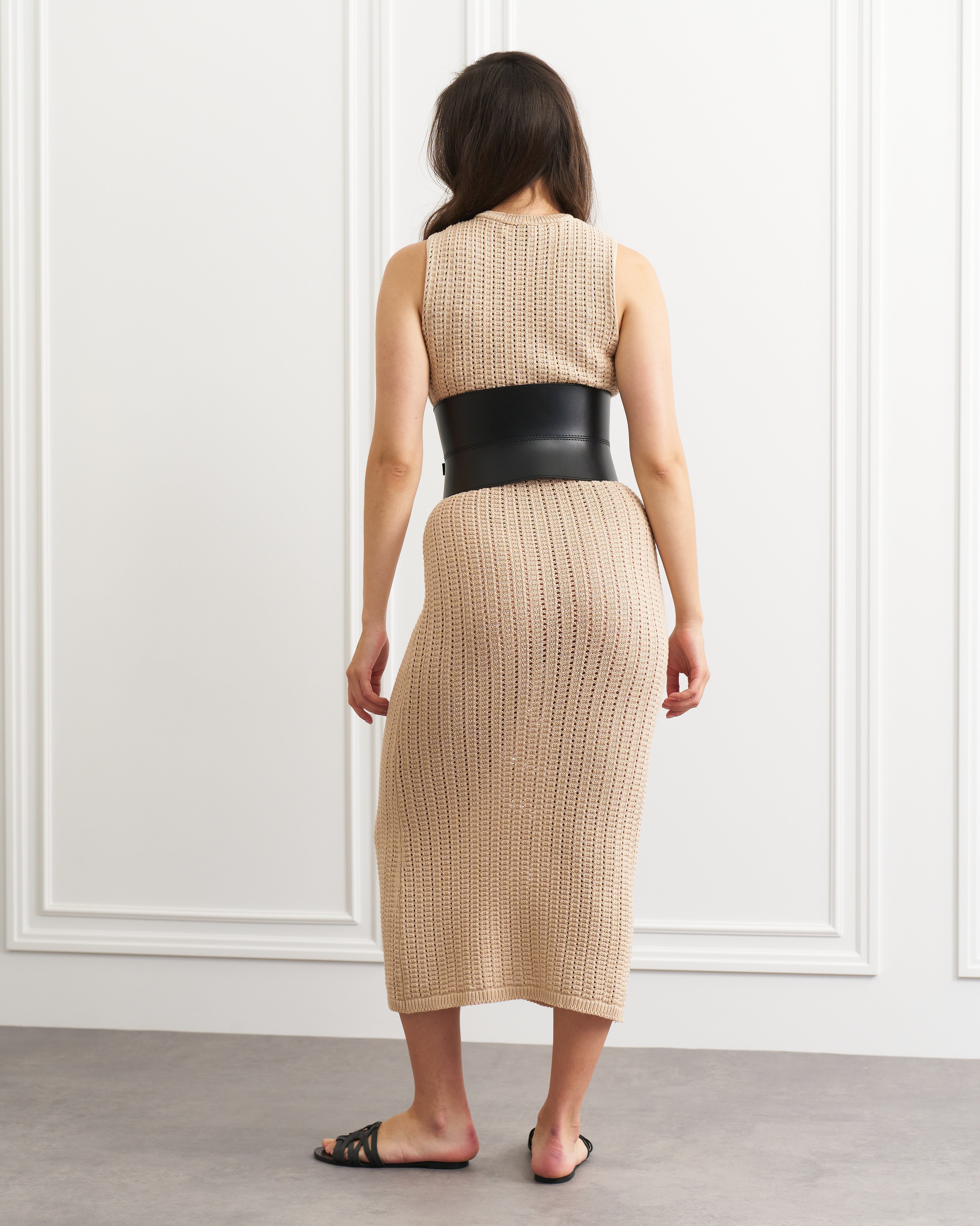 Wide leather corset peplum MARS - UFS.store.ua