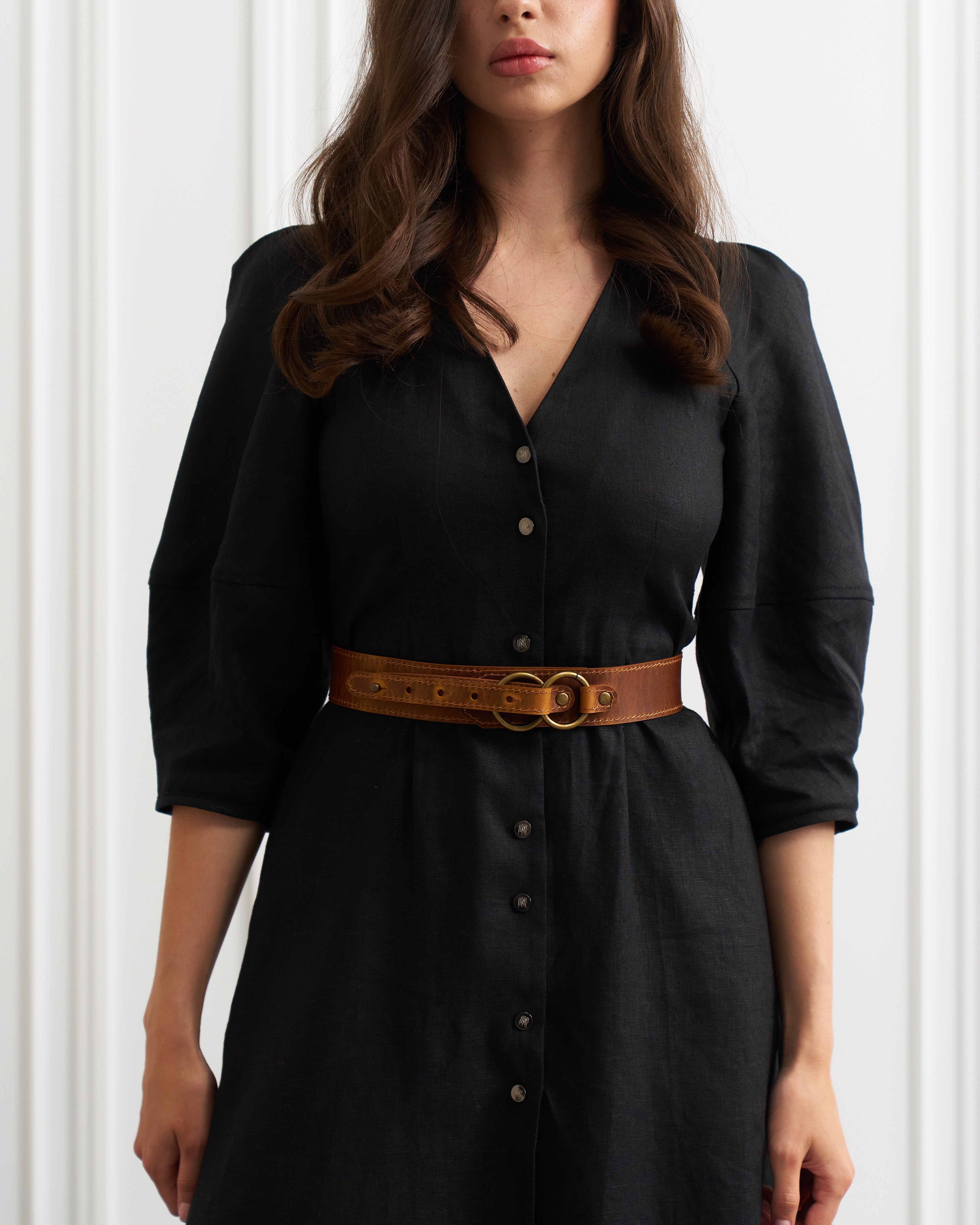 Narrow leather belt SIERRA - UFS.store.ua