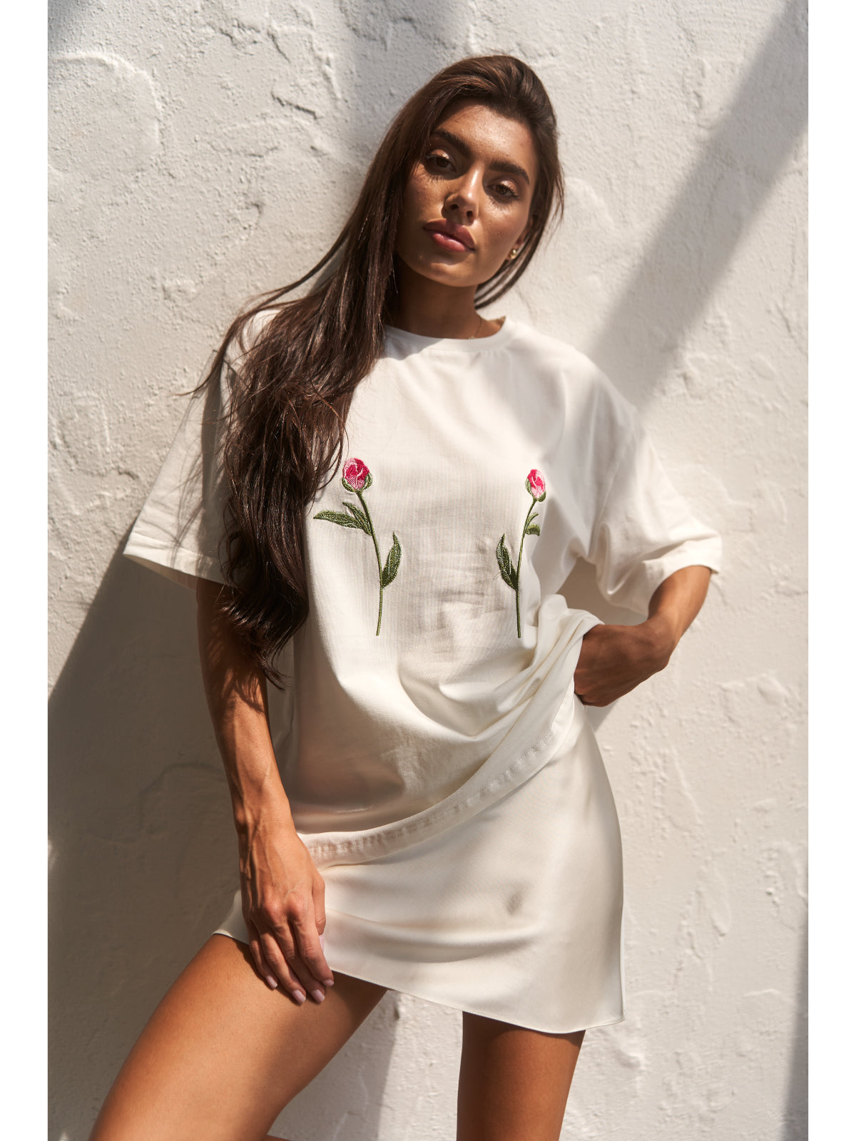 TWO ROSES T-Shirt with embroidery - UFS.store.ua