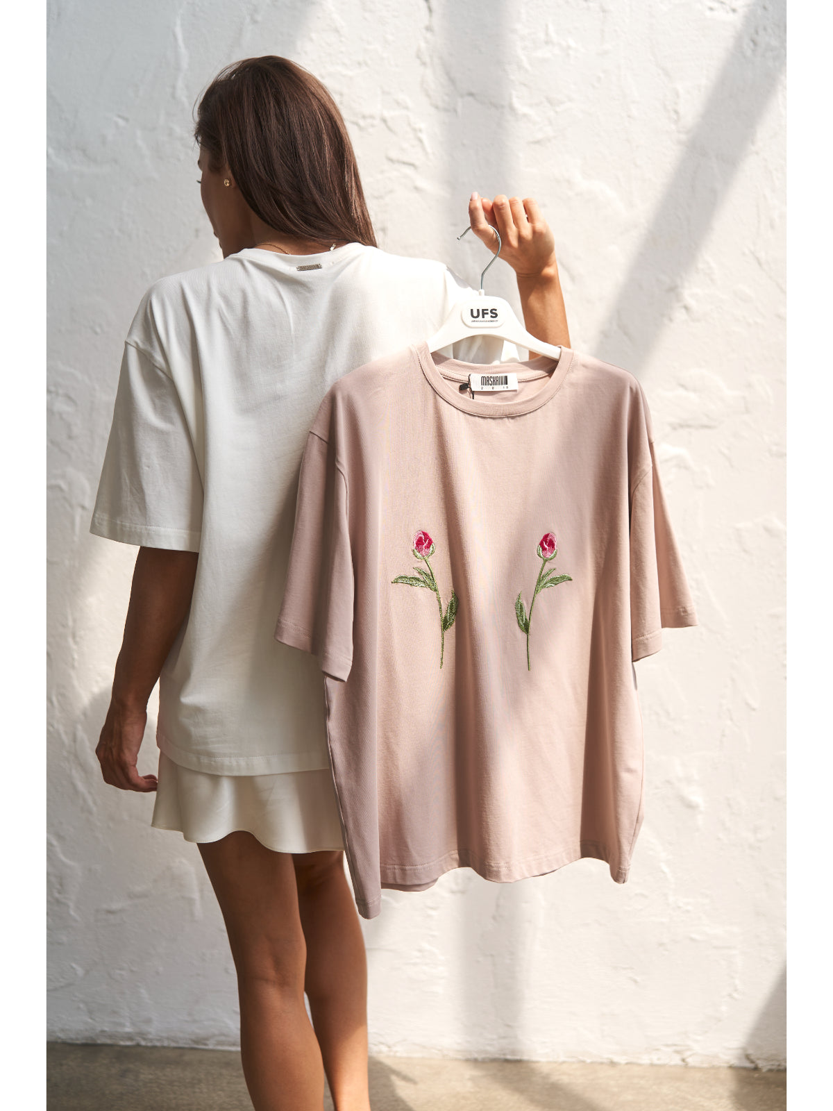 TWO ROSES T-Shirt with embroidery - UFS.store.ua