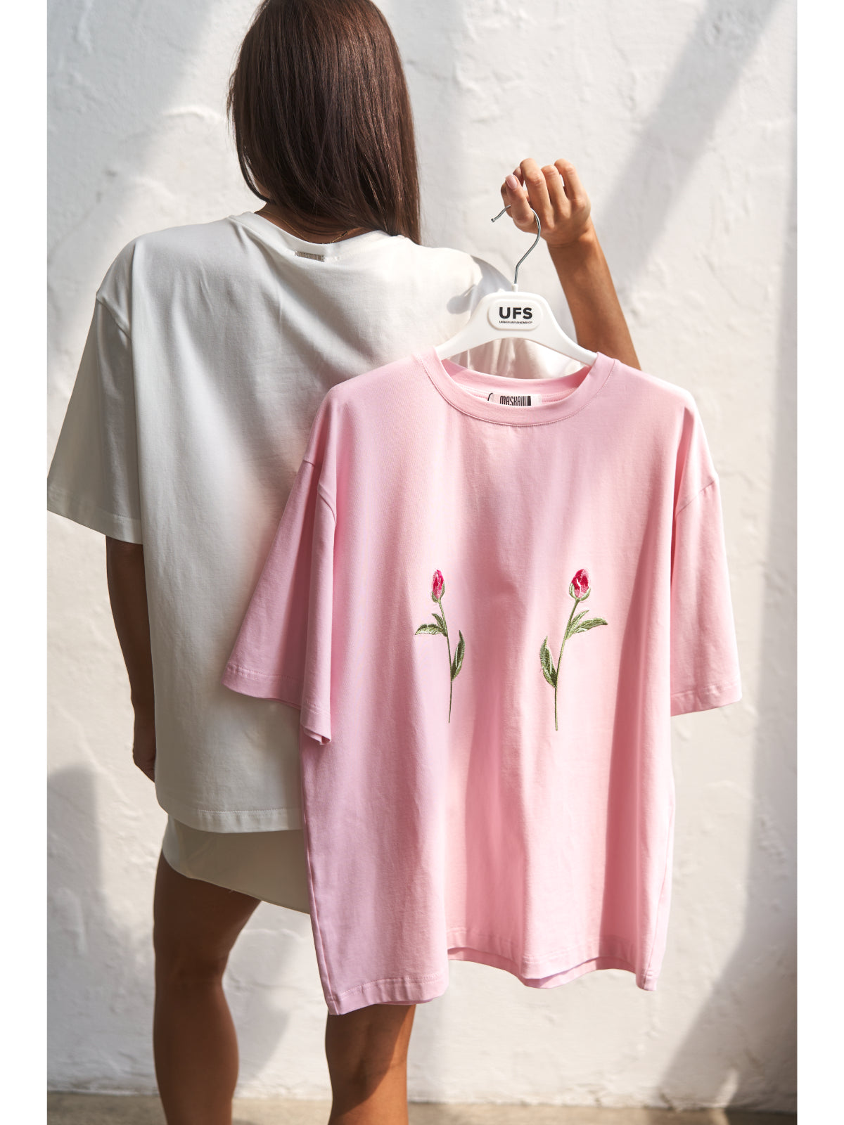 TWO ROSES T-Shirt with embroidery - UFS.store.ua