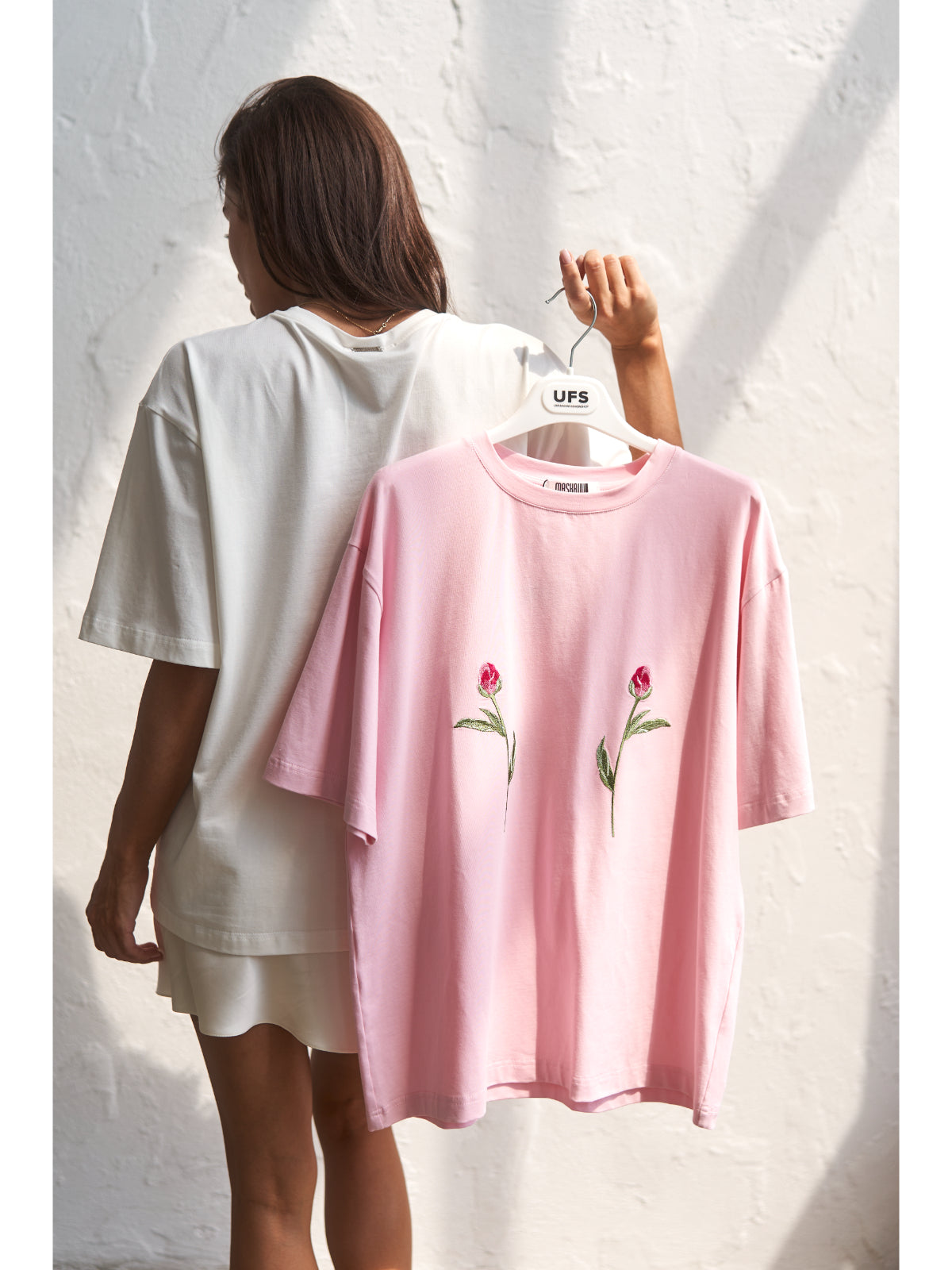 TWO ROSES T-Shirt with embroidery - UFS.store.ua