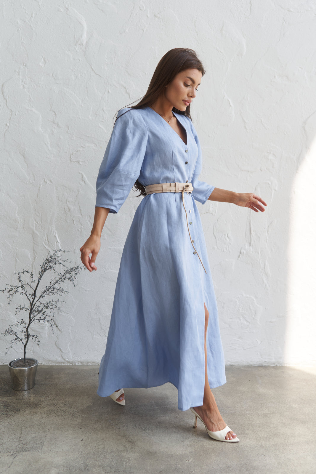 Linen maxi dress - UFS.store.ua