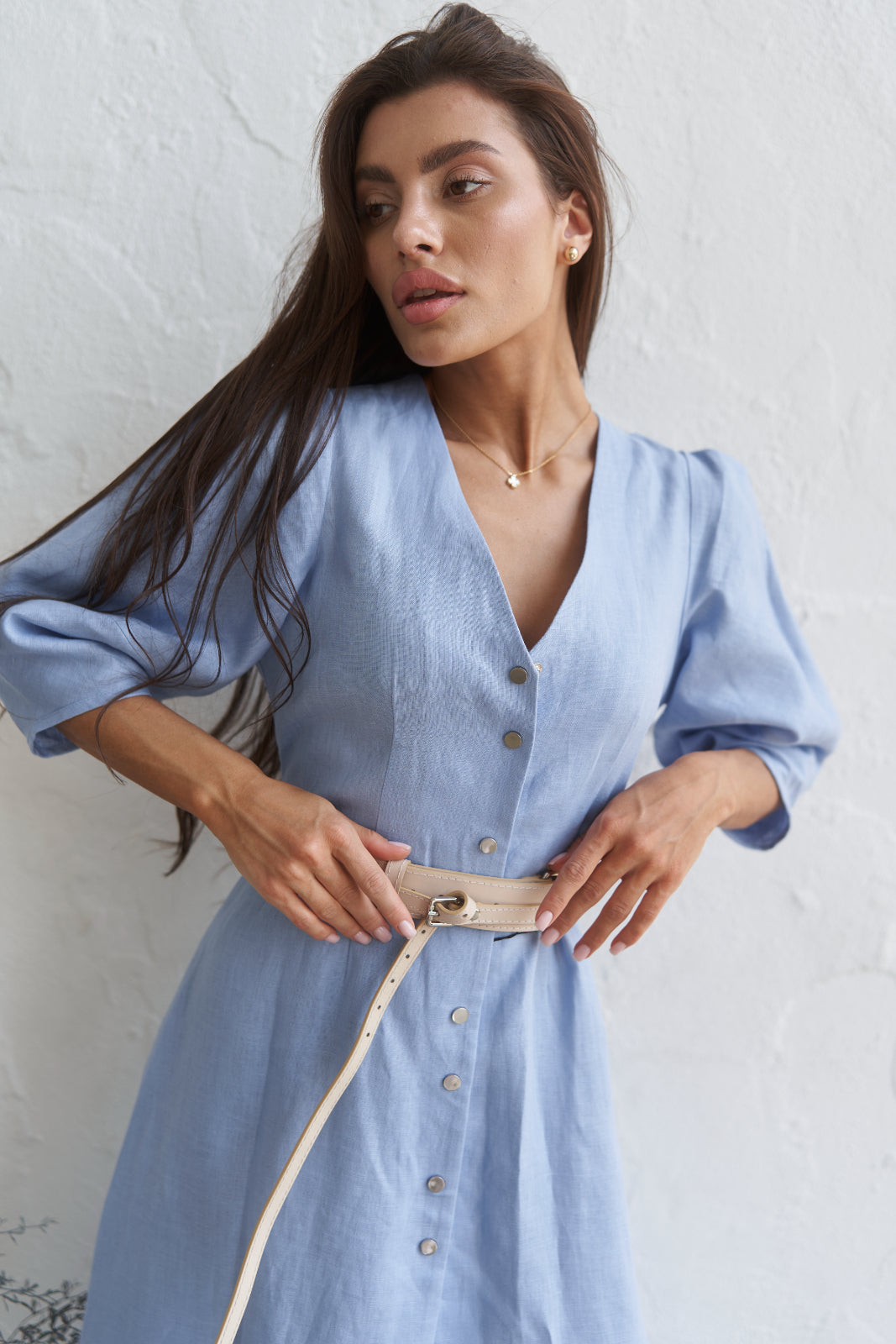 Linen maxi dress - UFS.store.ua
