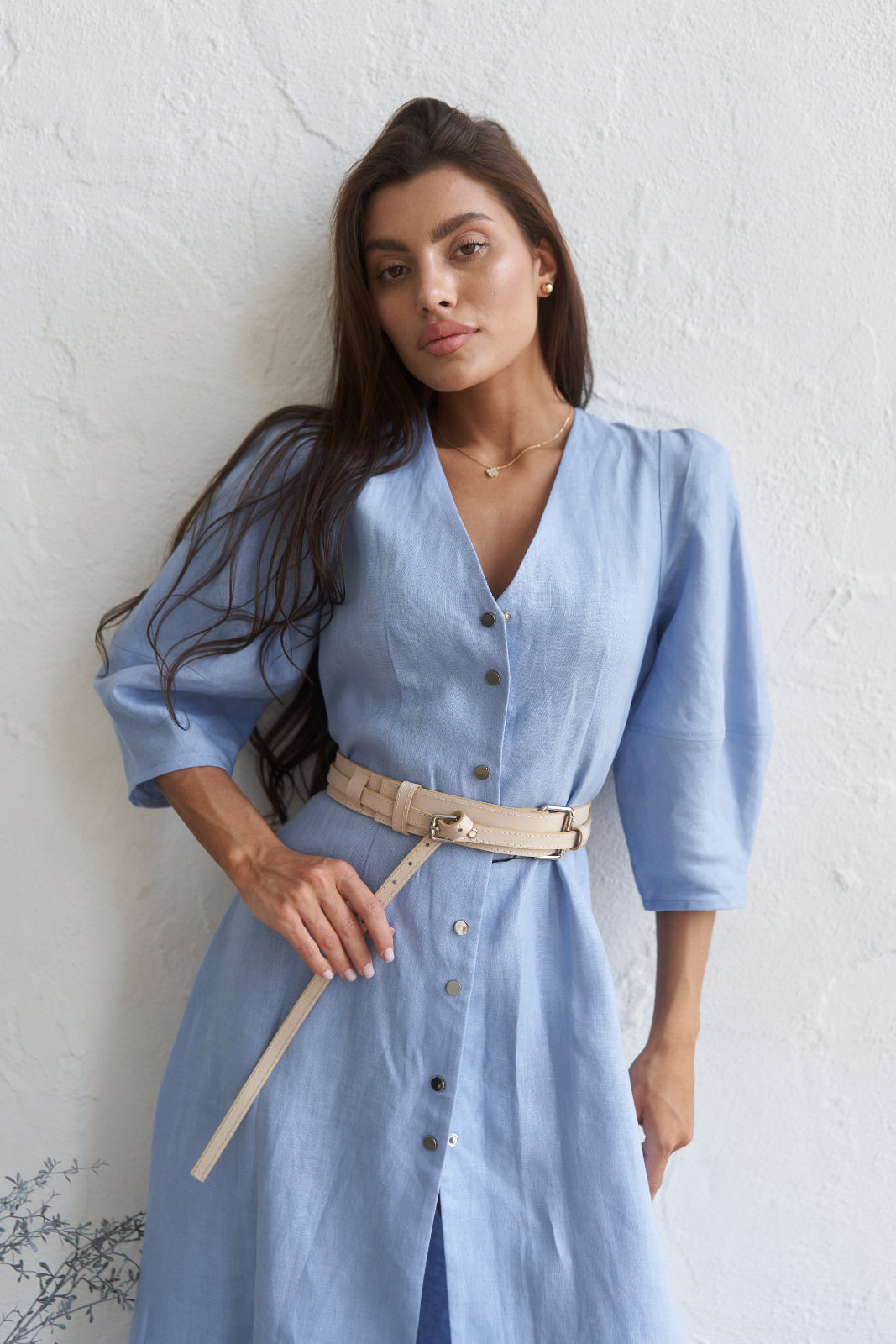 Linen maxi dress - UFS.store.ua