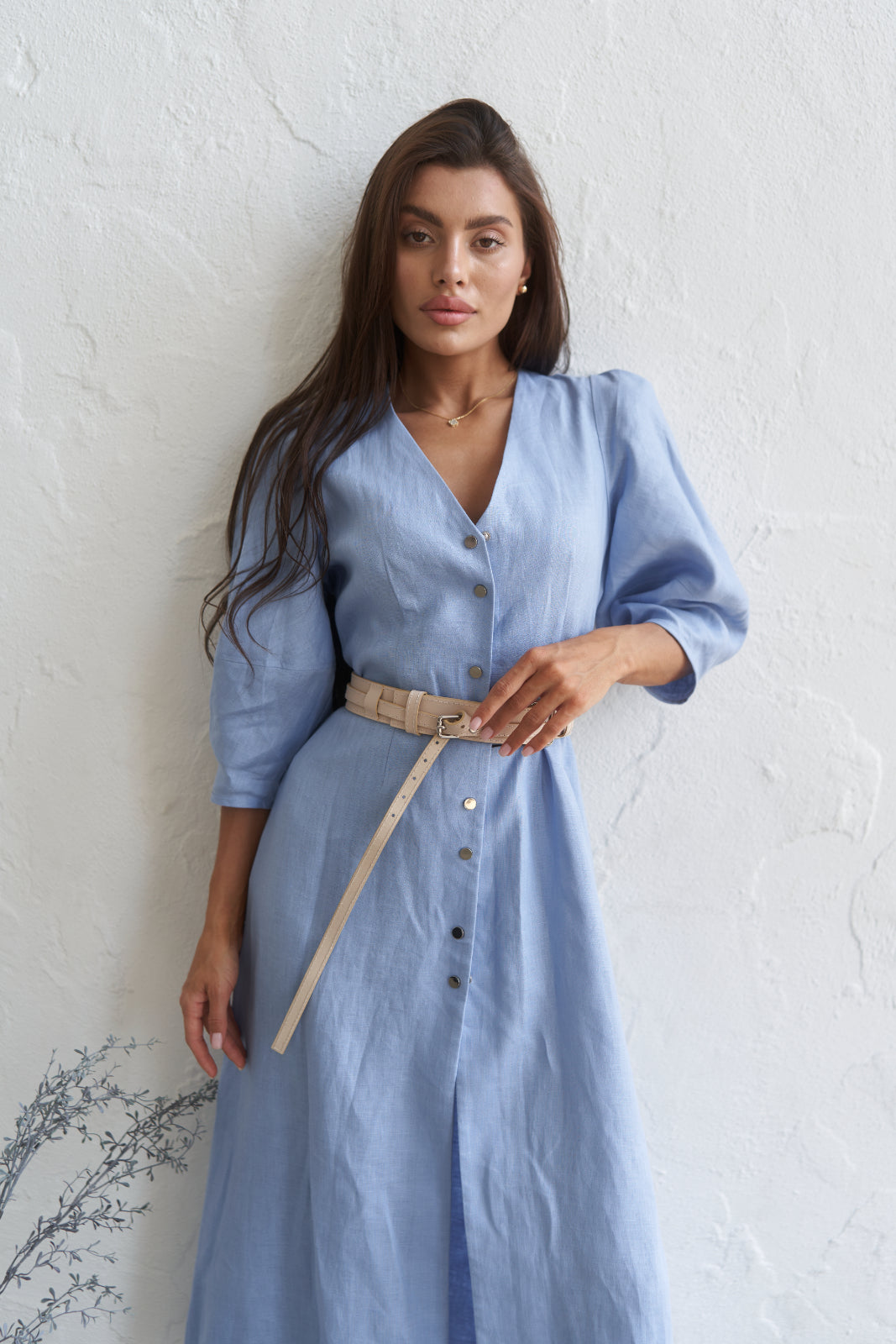 Linen maxi dress - UFS.store.ua