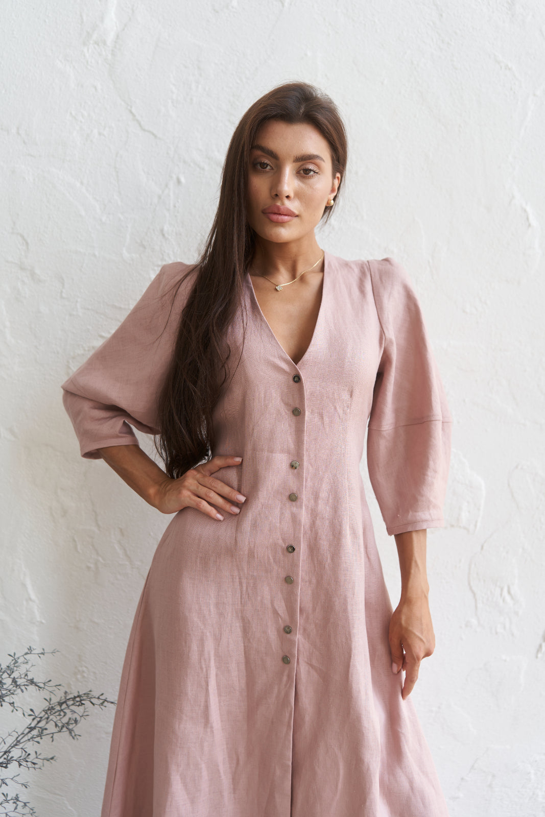 Linen maxi dress - UFS.store.ua