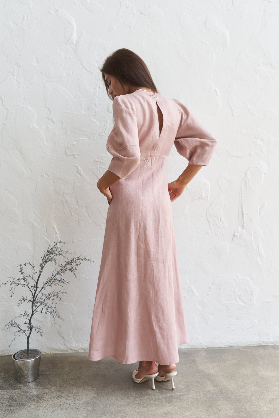 Linen maxi dress - UFS.store.ua