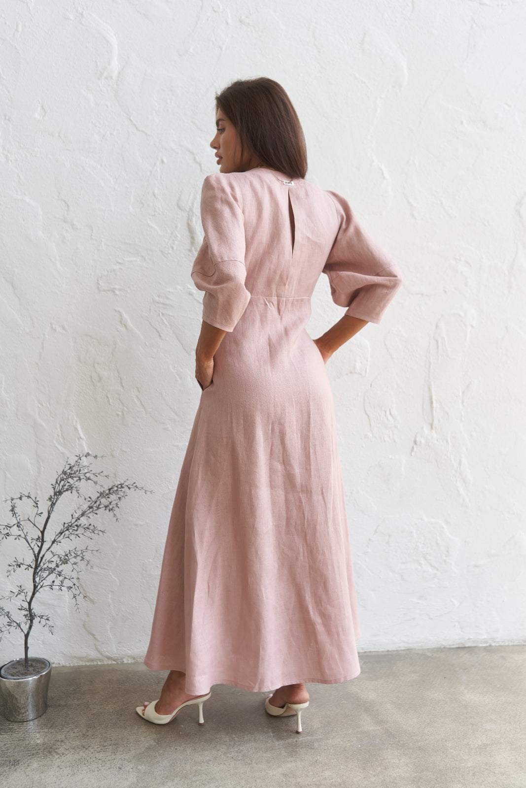 Linen maxi dress - UFS.store.ua