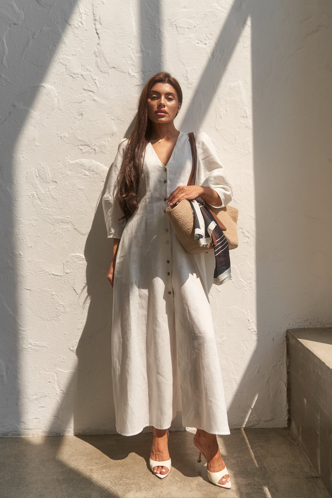 Linen maxi dress - UFS.store.ua