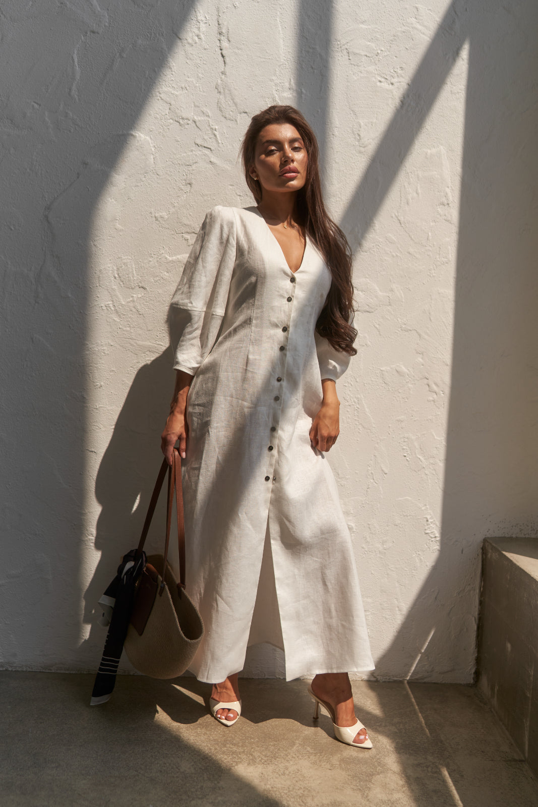 Linen maxi dress - UFS.store.ua