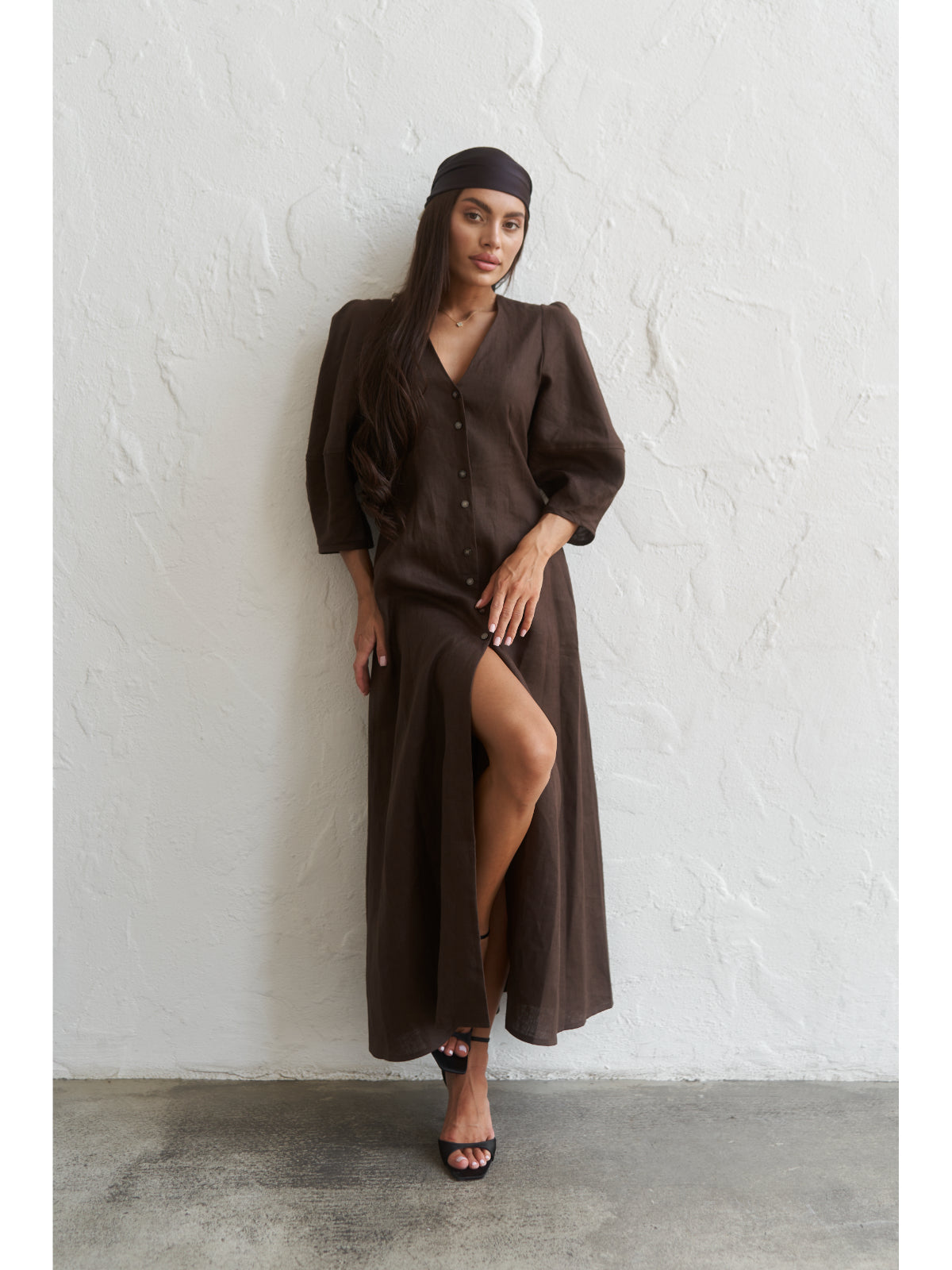 Linen maxi dress - UFS.store.ua