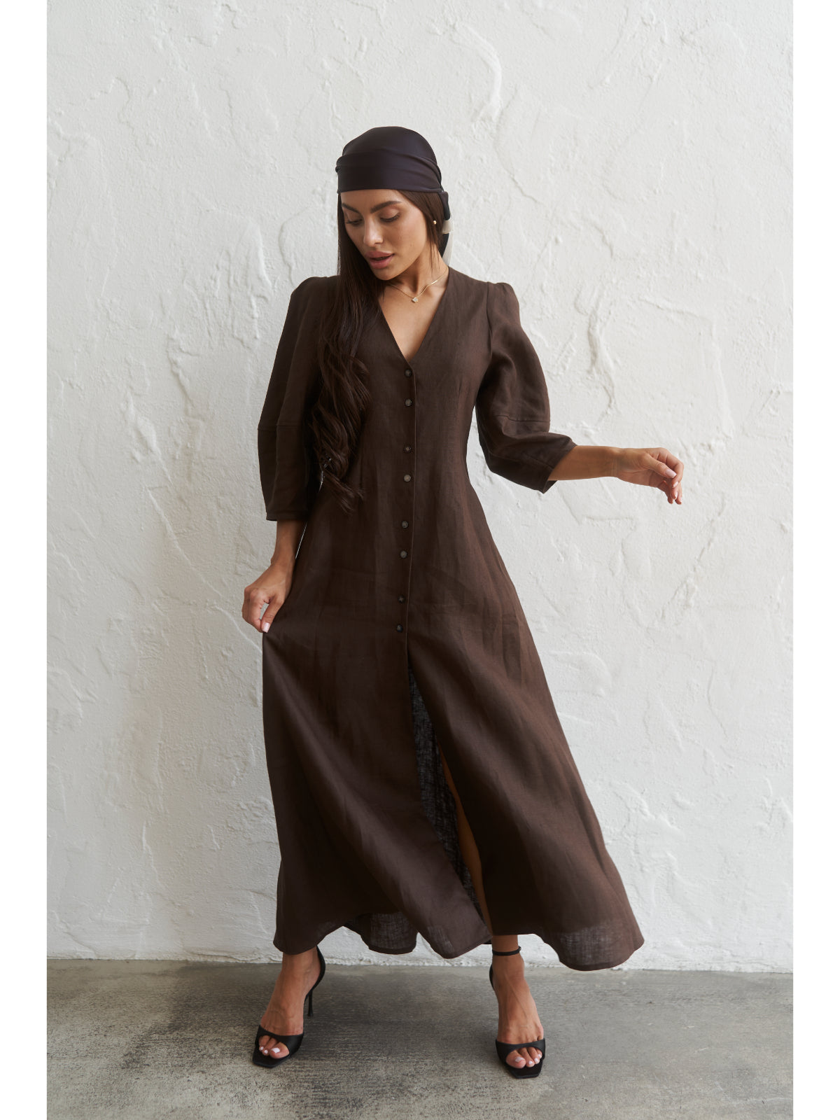 Linen maxi dress - UFS.store.ua