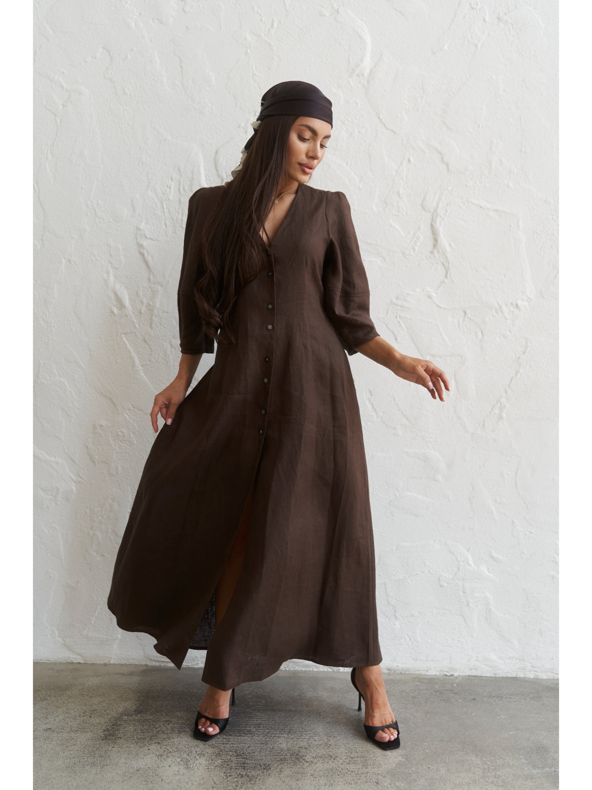 Linen maxi dress - UFS.store.ua