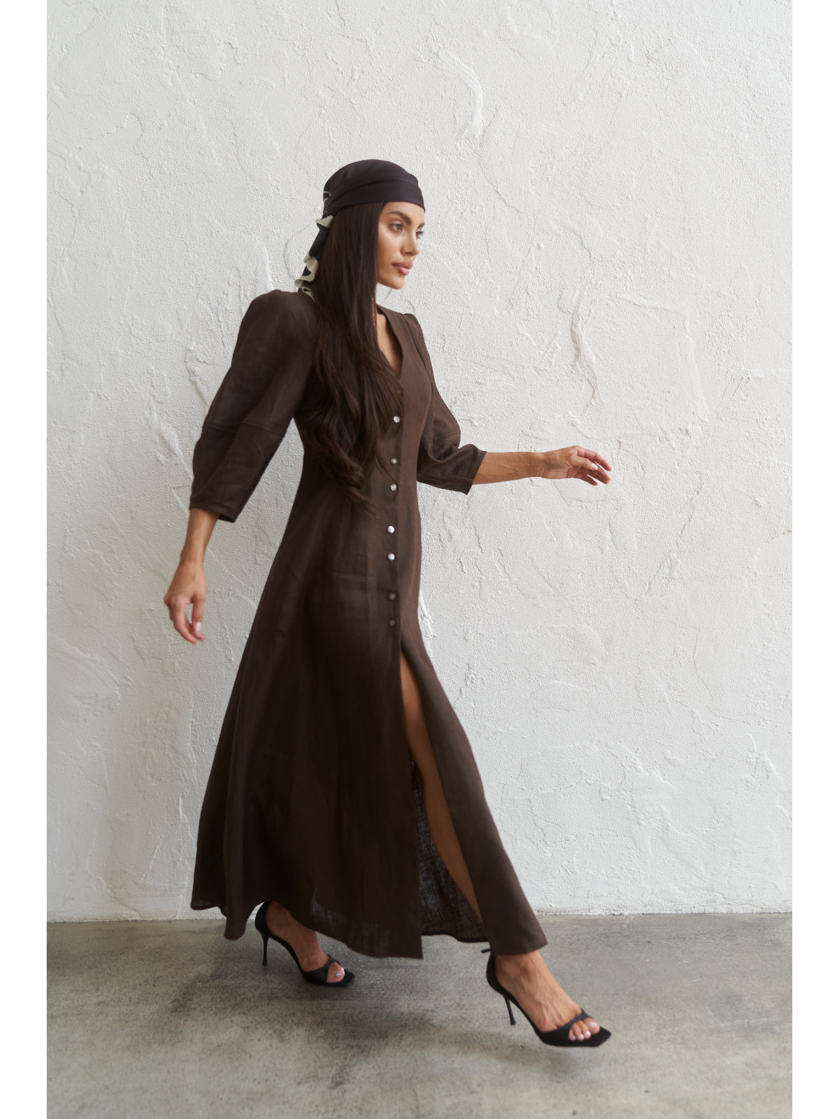 Linen maxi dress - UFS.store.ua