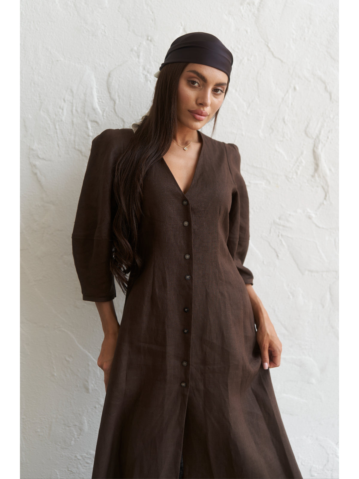 Linen maxi dress - UFS.store.ua