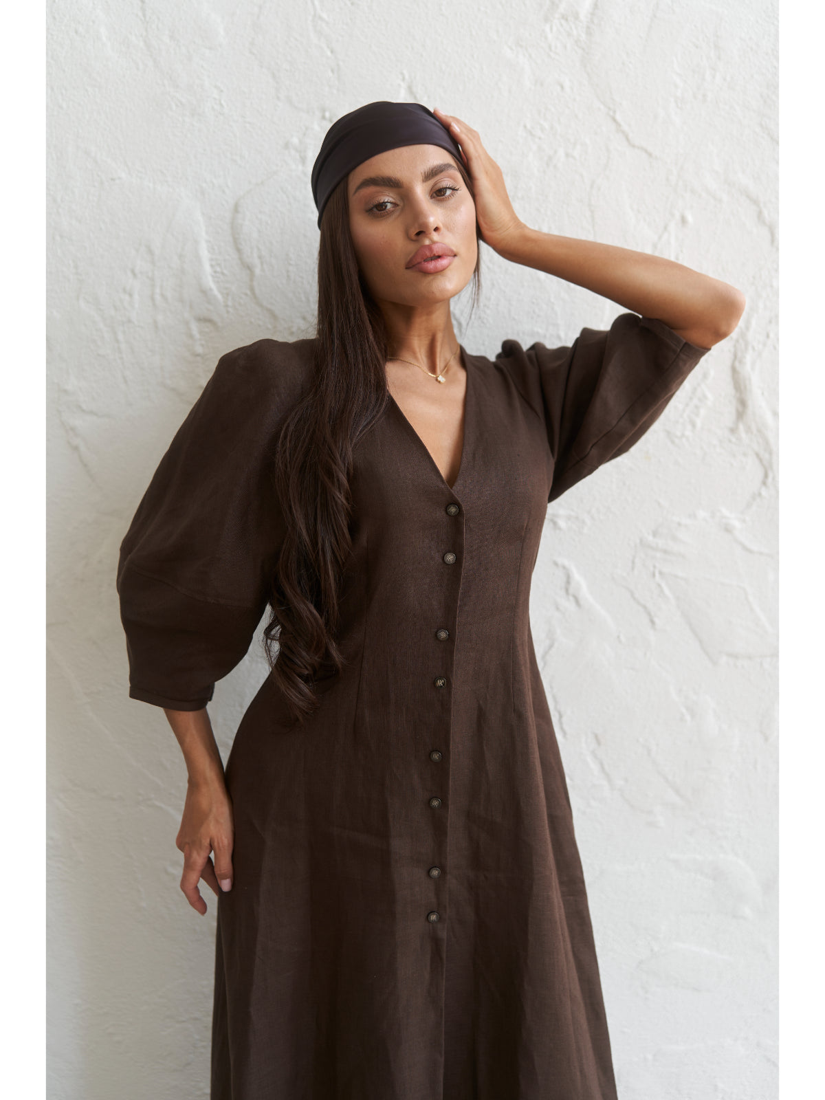 Linen maxi dress - UFS.store.ua