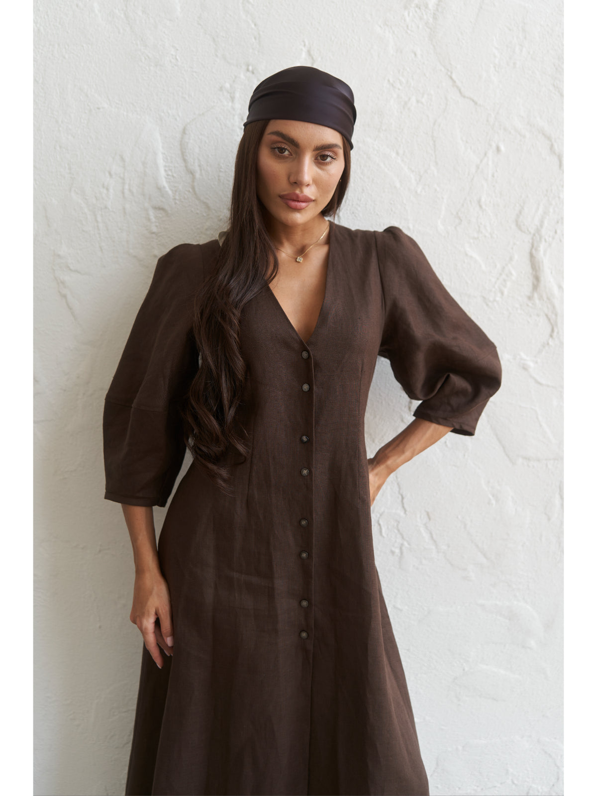 Linen maxi dress - UFS.store.ua