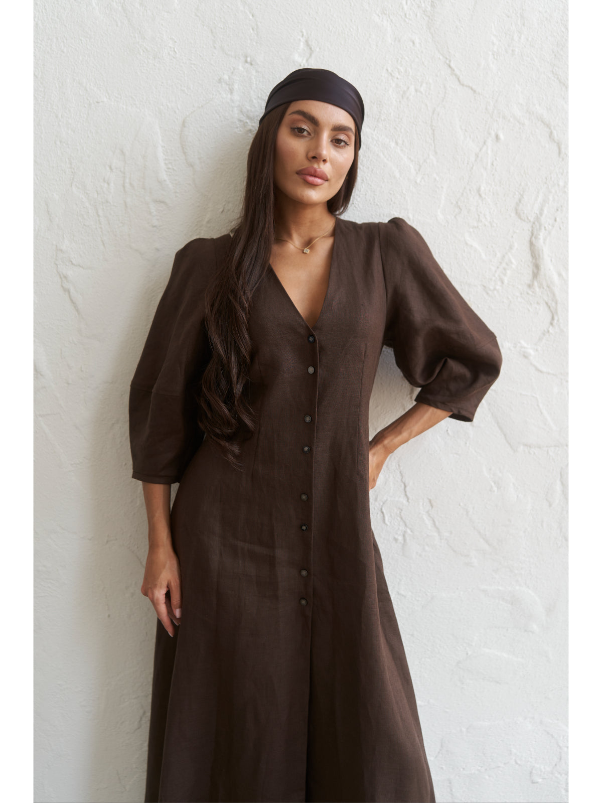 Linen maxi dress - UFS.store.ua