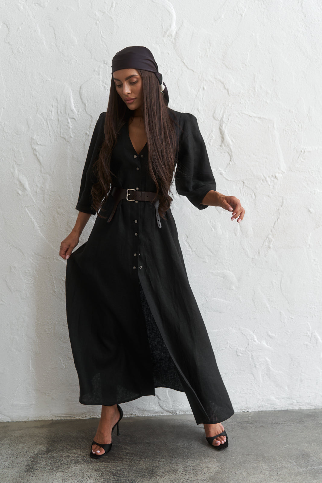 Linen maxi dress - UFS.store.ua