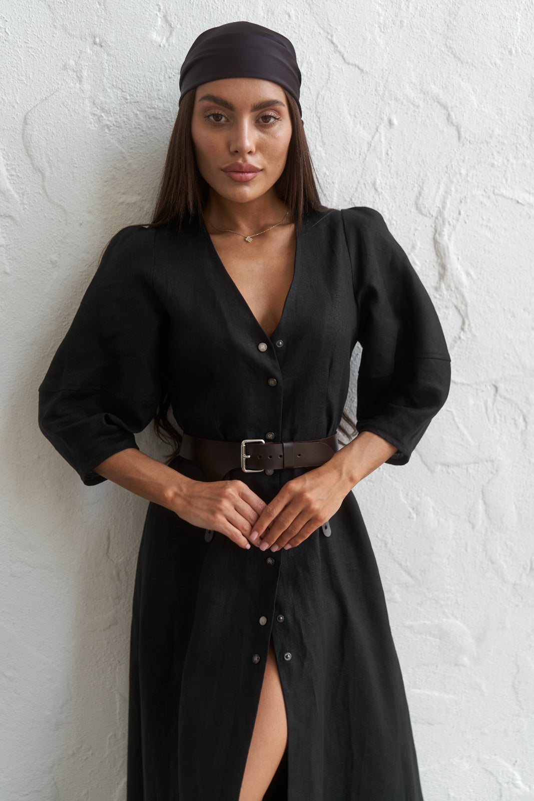 Linen maxi dress - UFS.store.ua