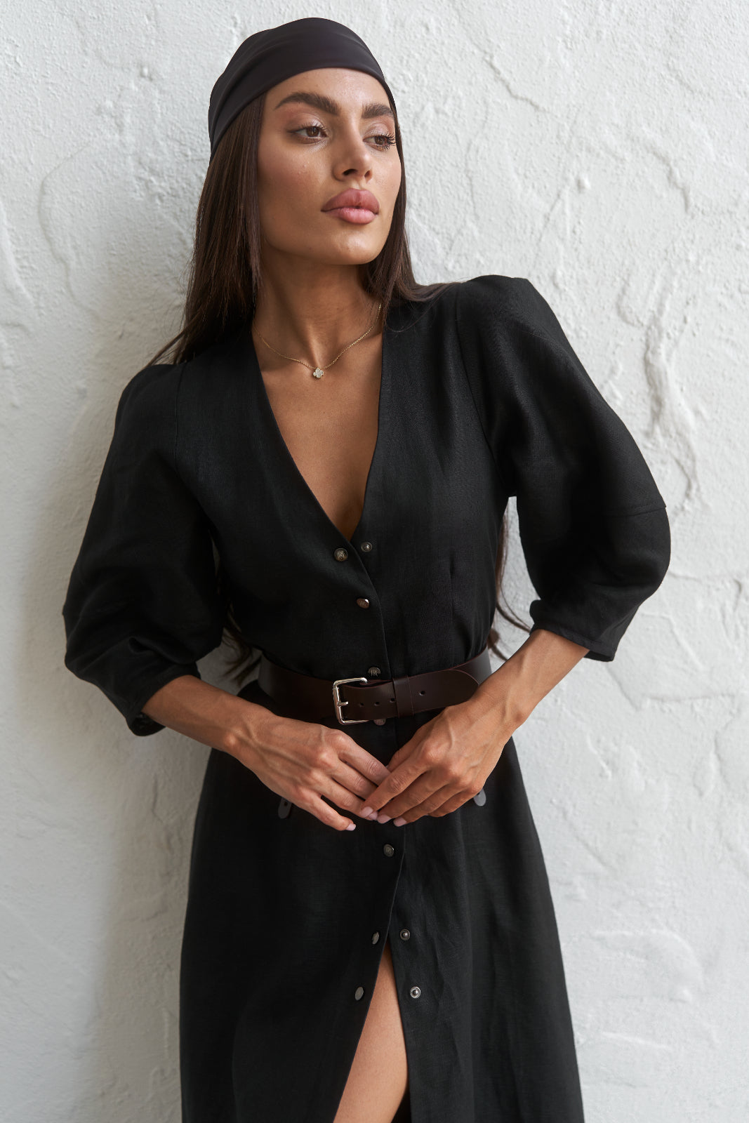 Linen maxi dress - UFS.store.ua