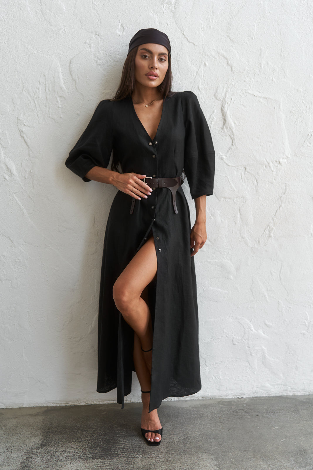 Linen maxi dress - UFS.store.ua
