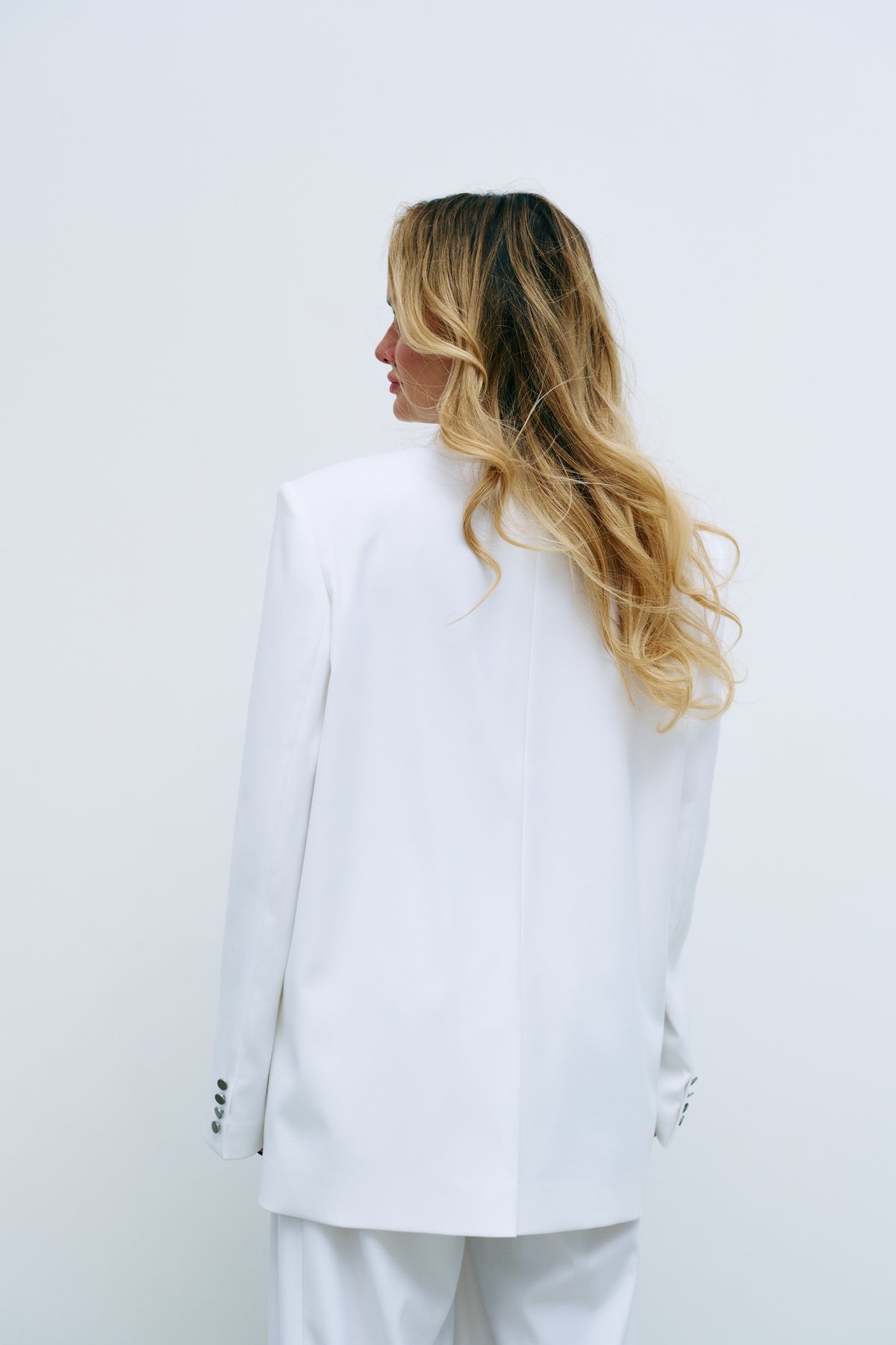 Oversized Blazer in Italian Suiting Fabric
