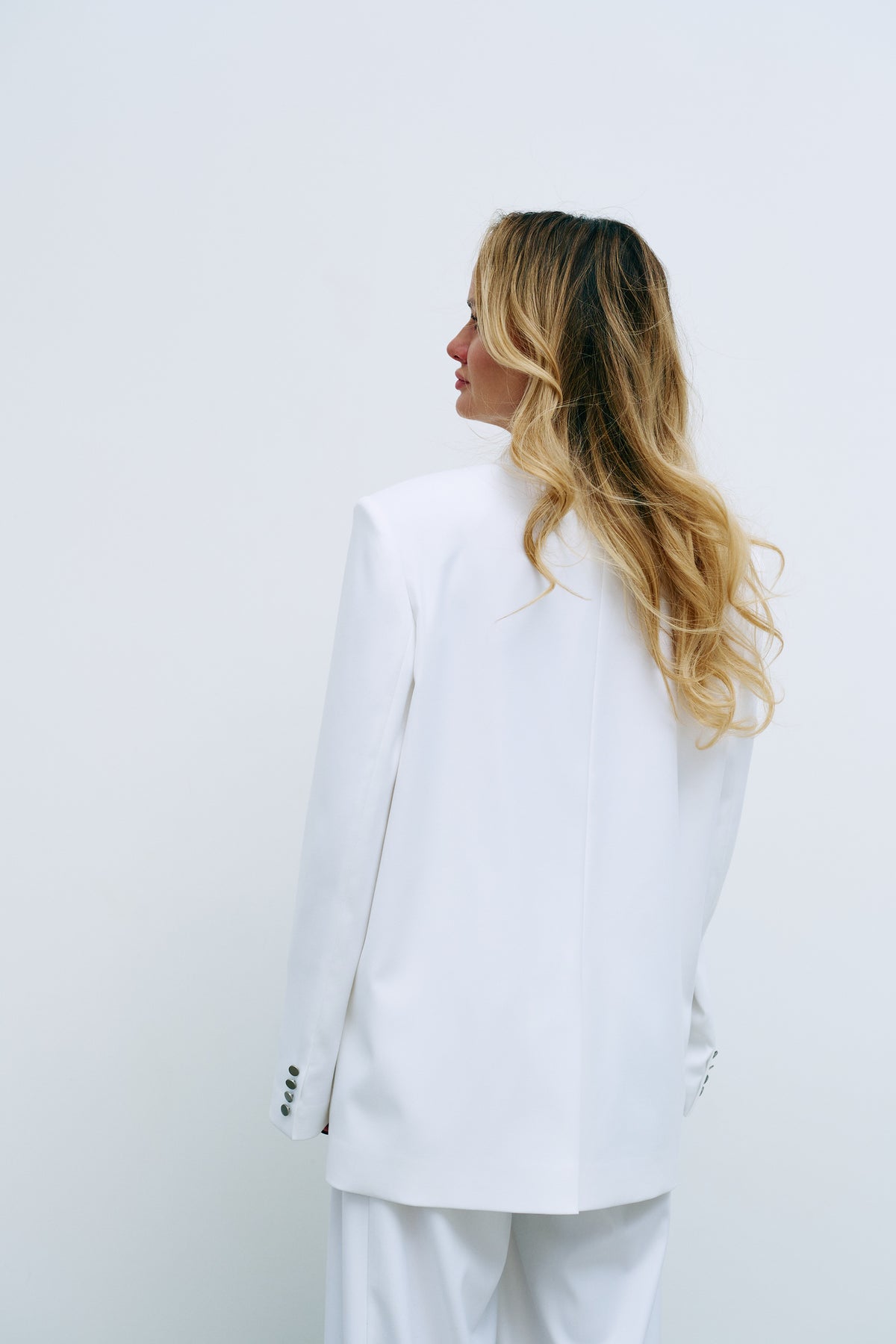 Oversized Blazer in Italian Suiting Fabric