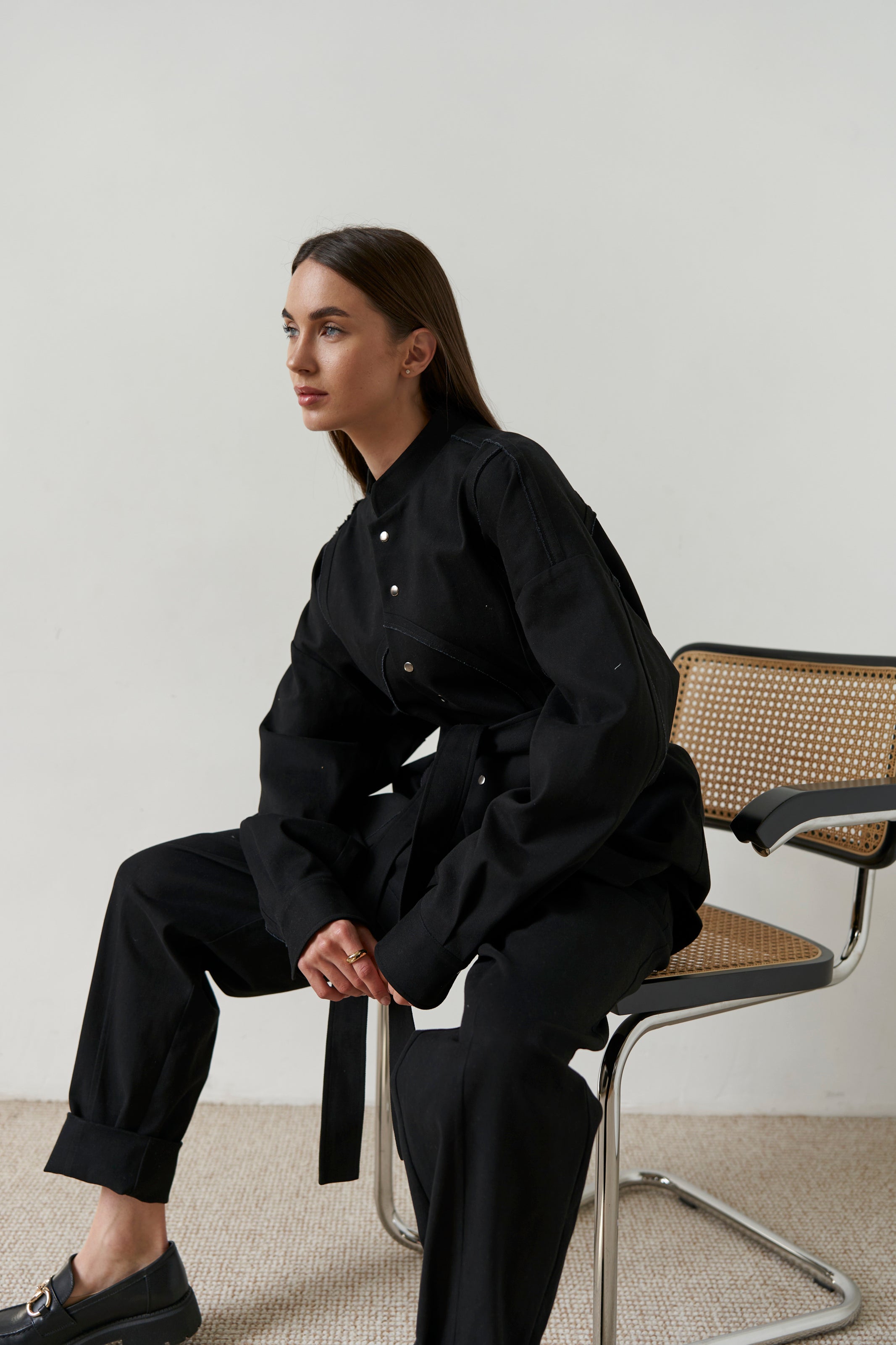 Bomber cotton U Black