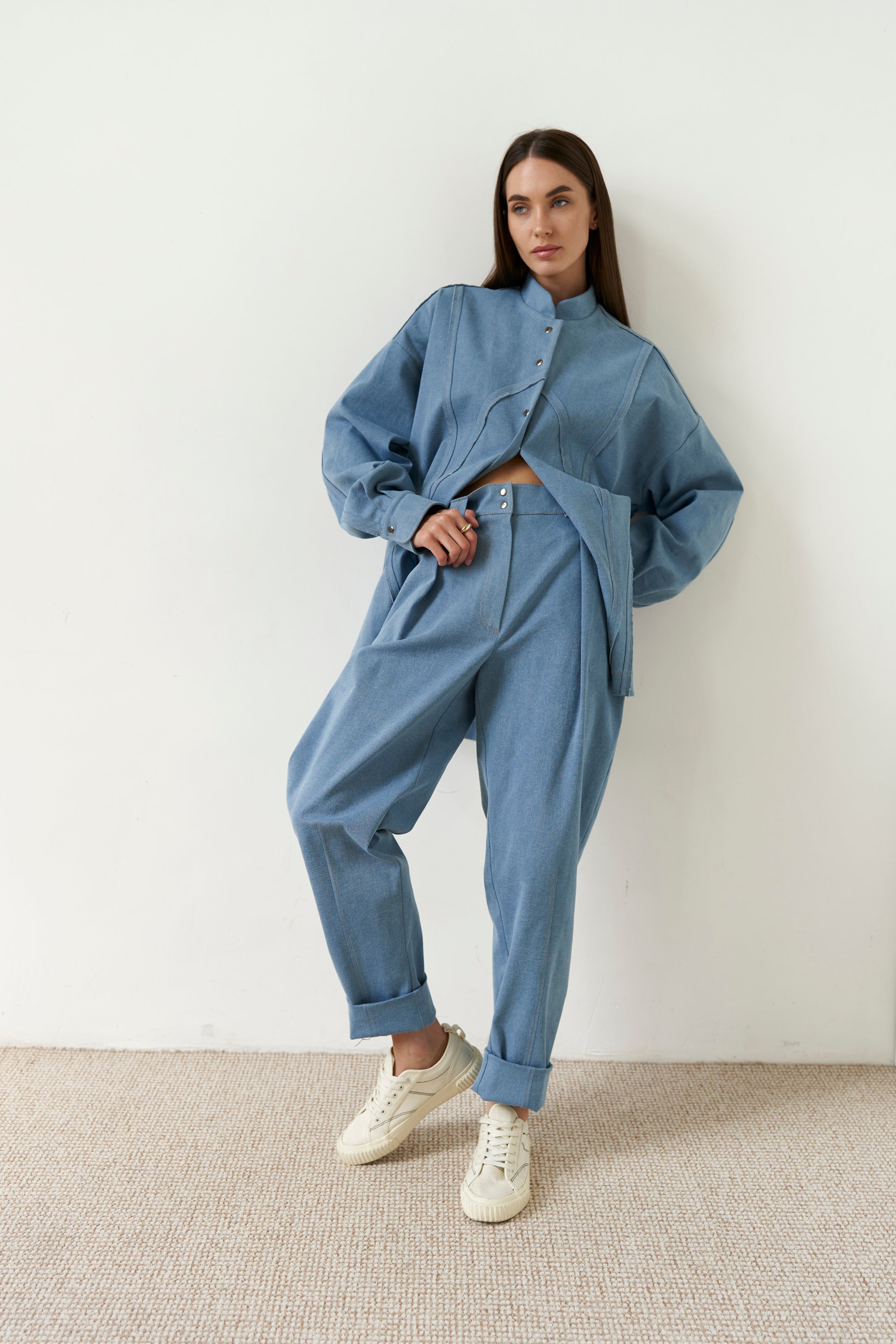 Bomber cotton U Blue