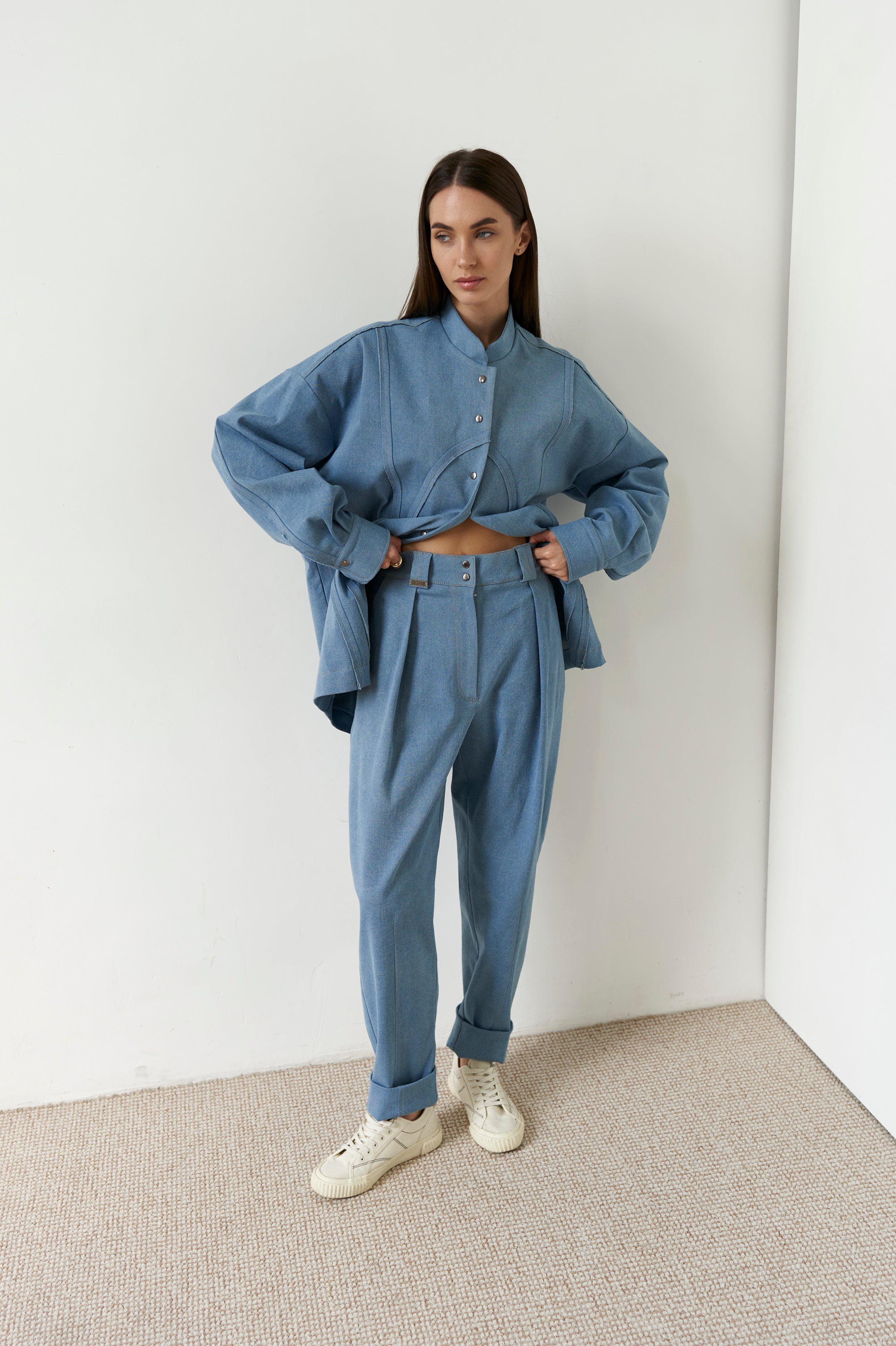 Bomber cotton U Blue
