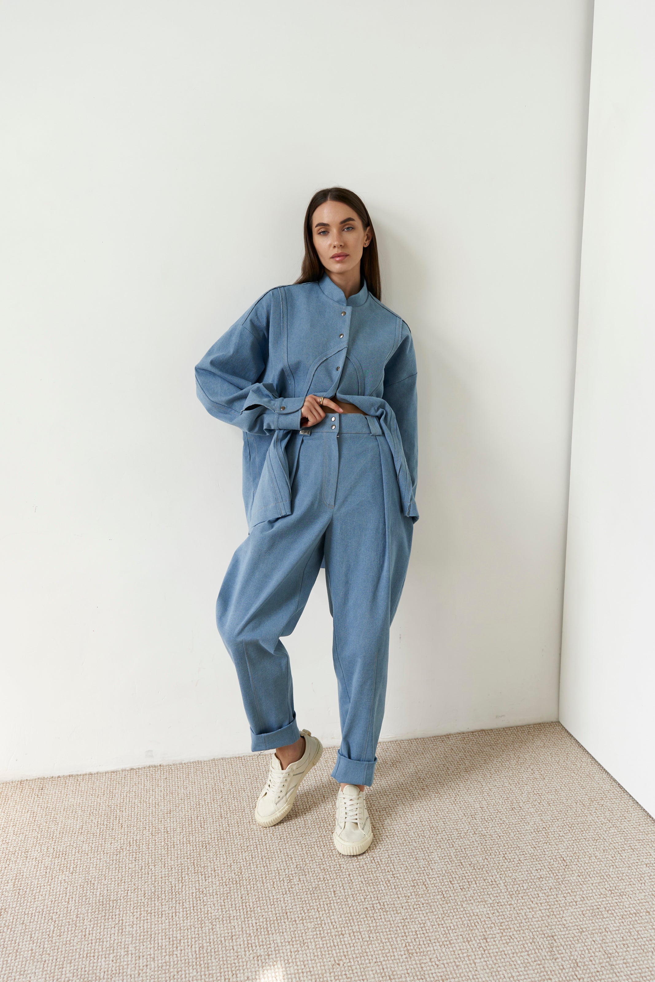 Bomber cotton U Blue