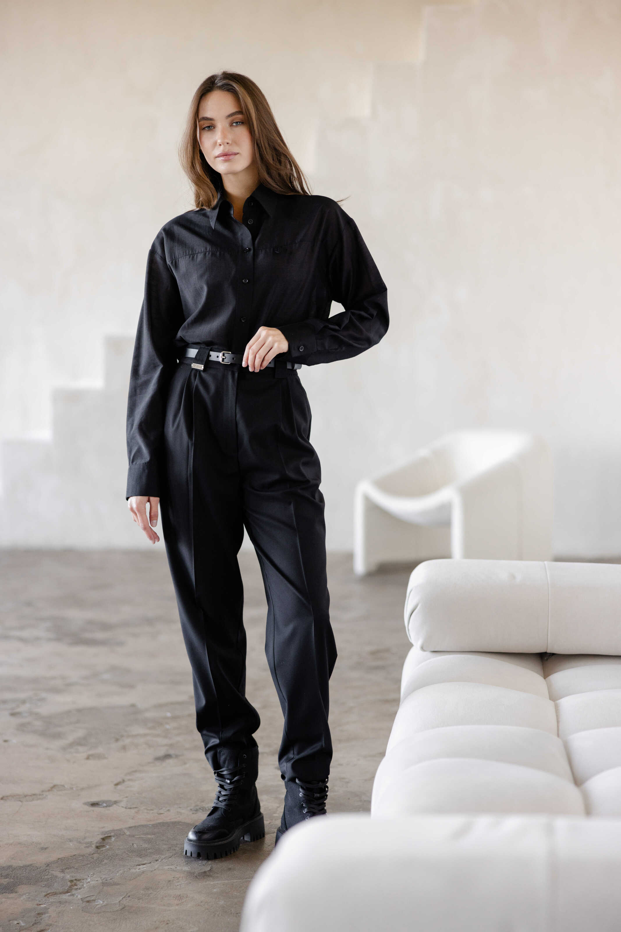 Black Basic Pants