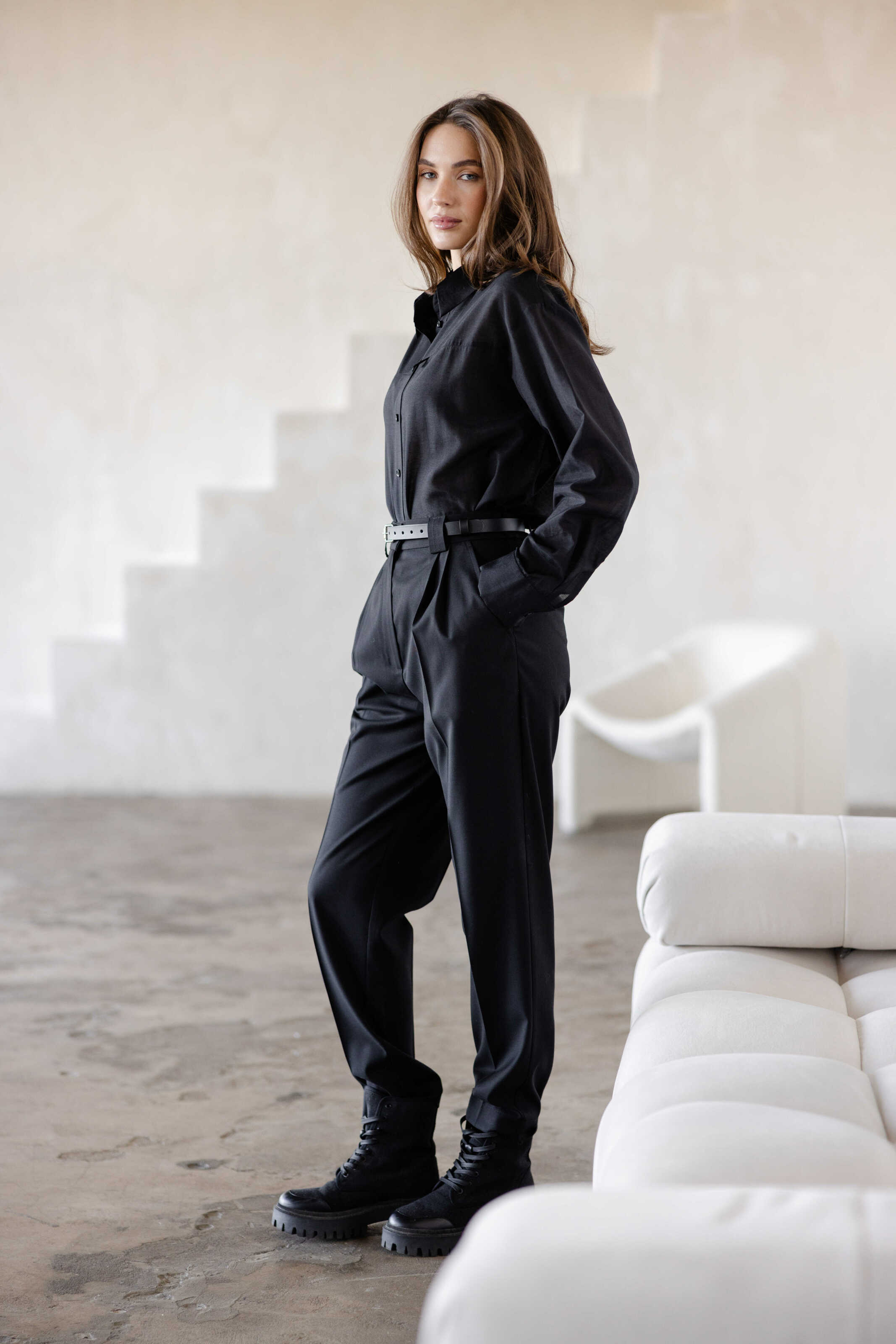 Black Basic Pants