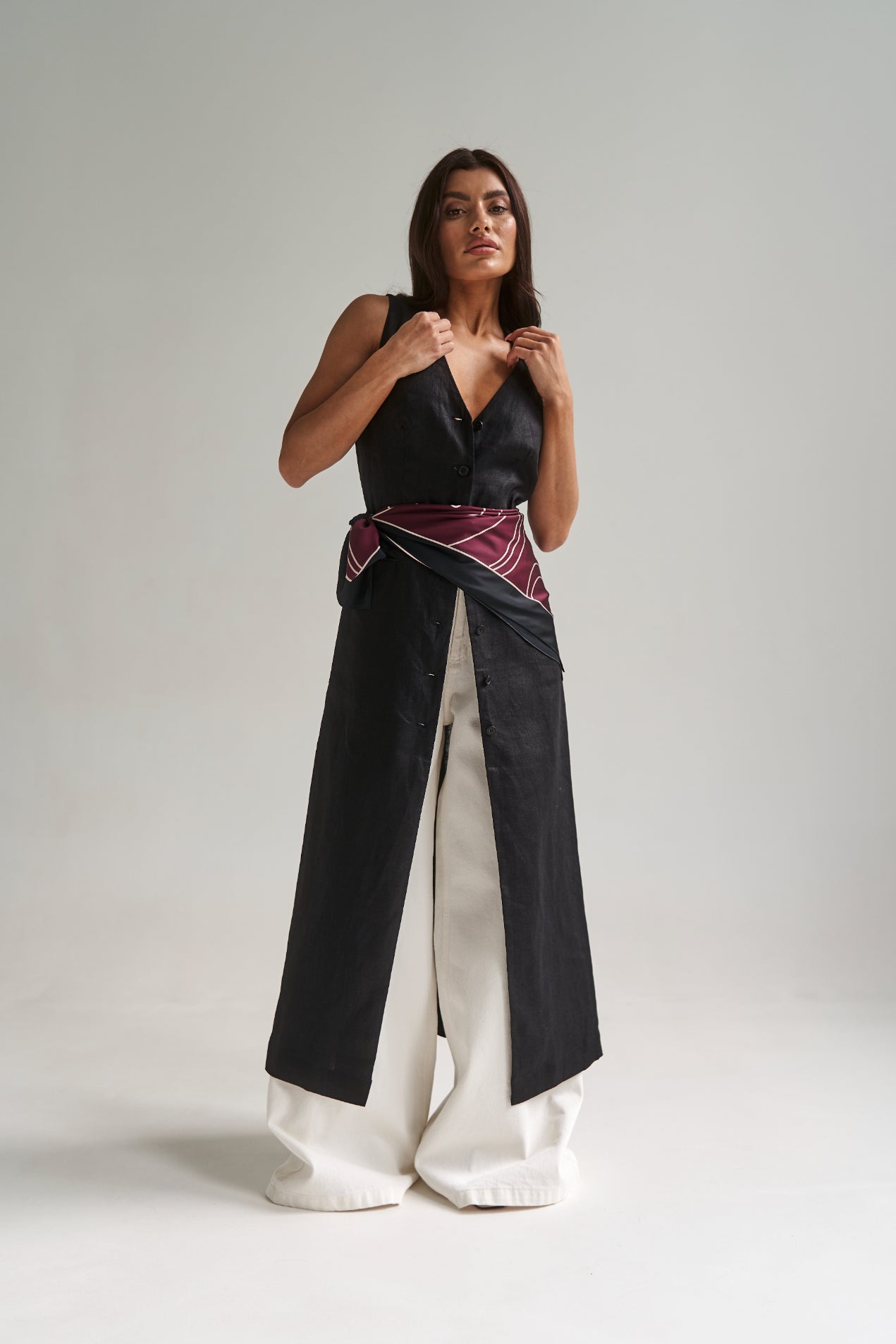Palazzo Jeans White