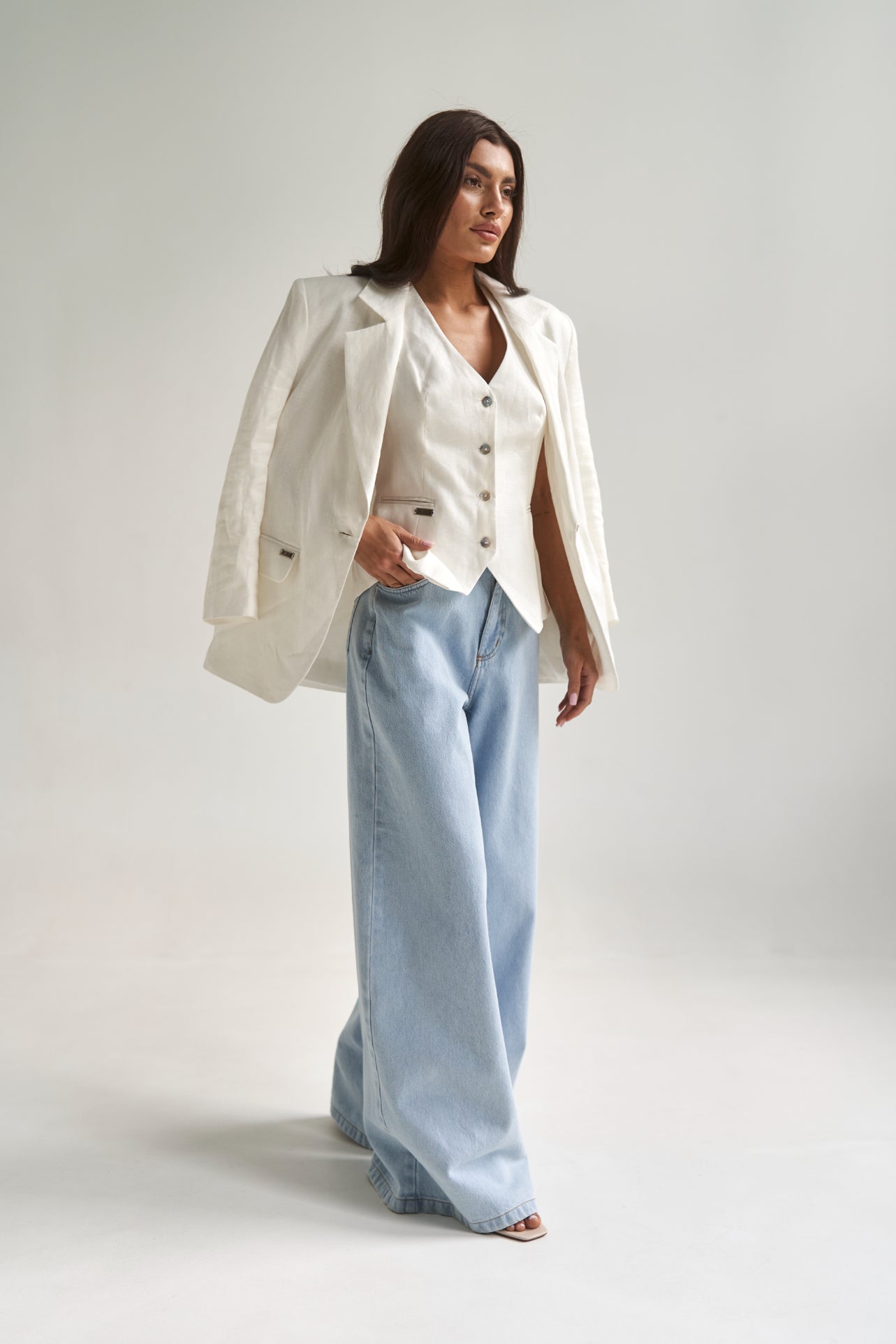 Palazzo Jeans LightBlue