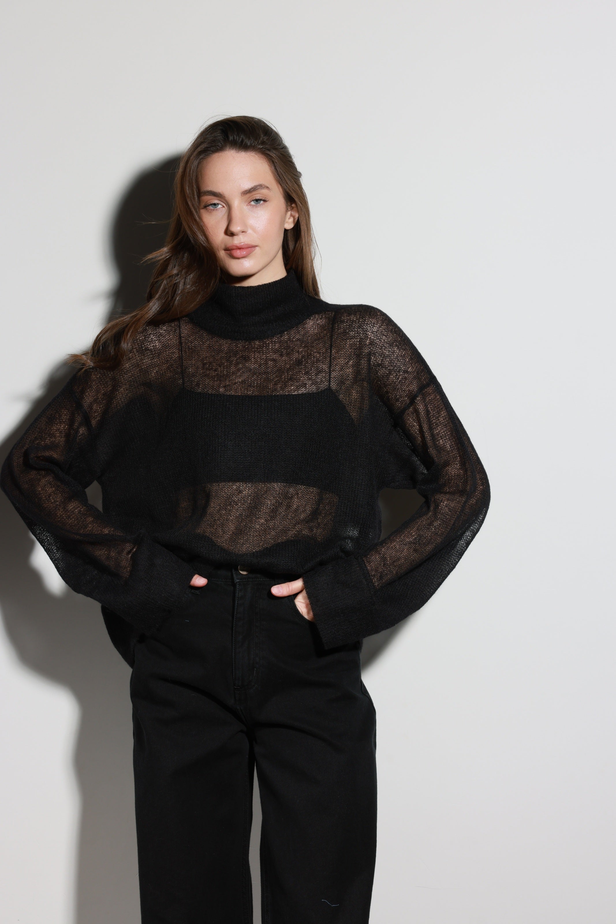 Palazzo Jeans Black