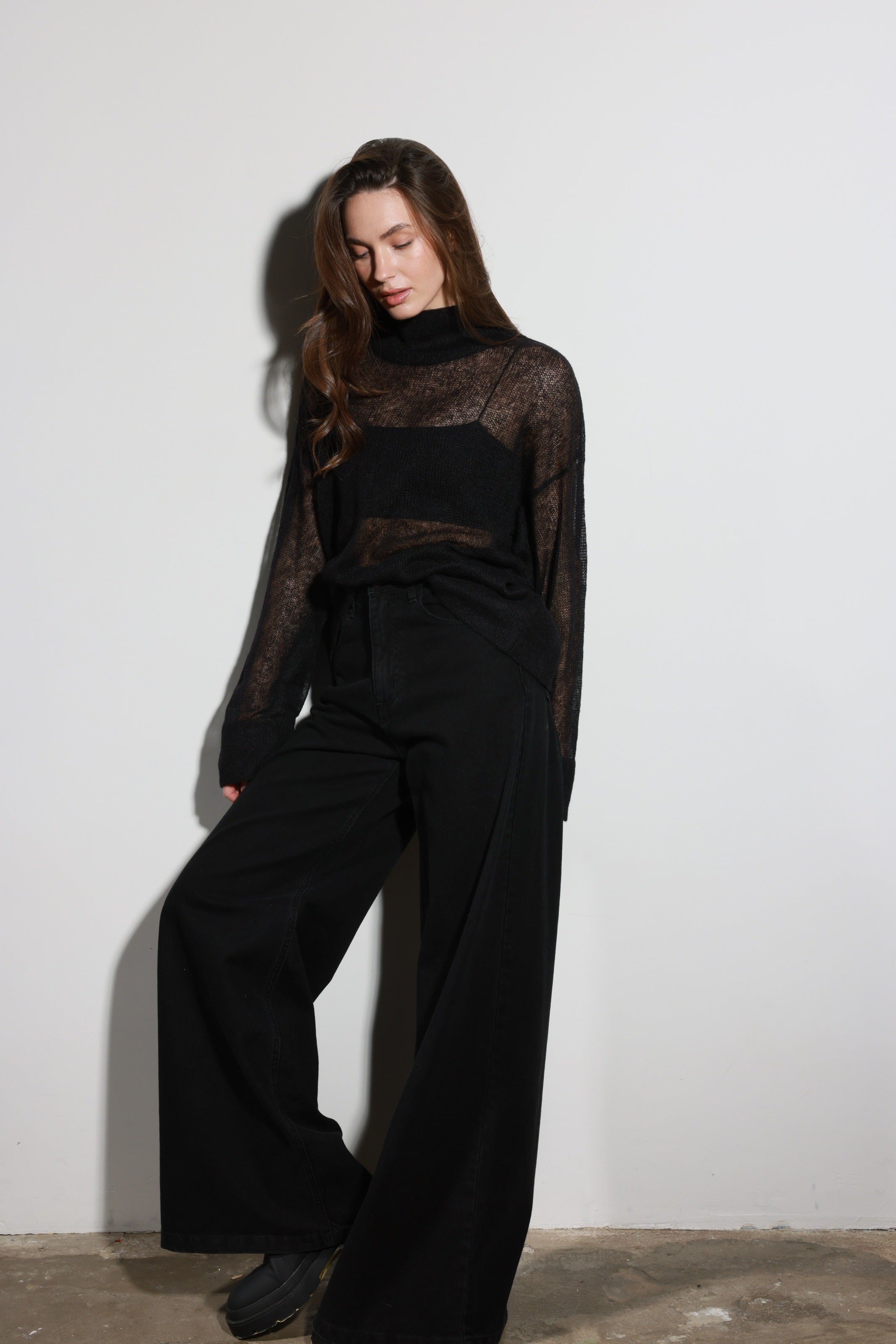 Palazzo Jeans Black