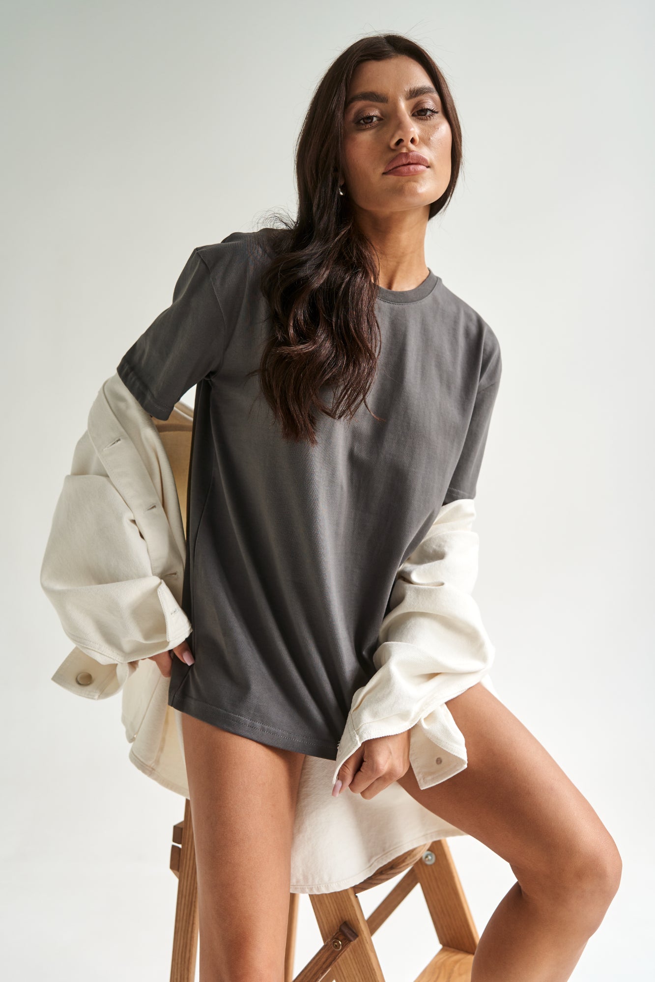 Kate Moss Gray T-Shirt