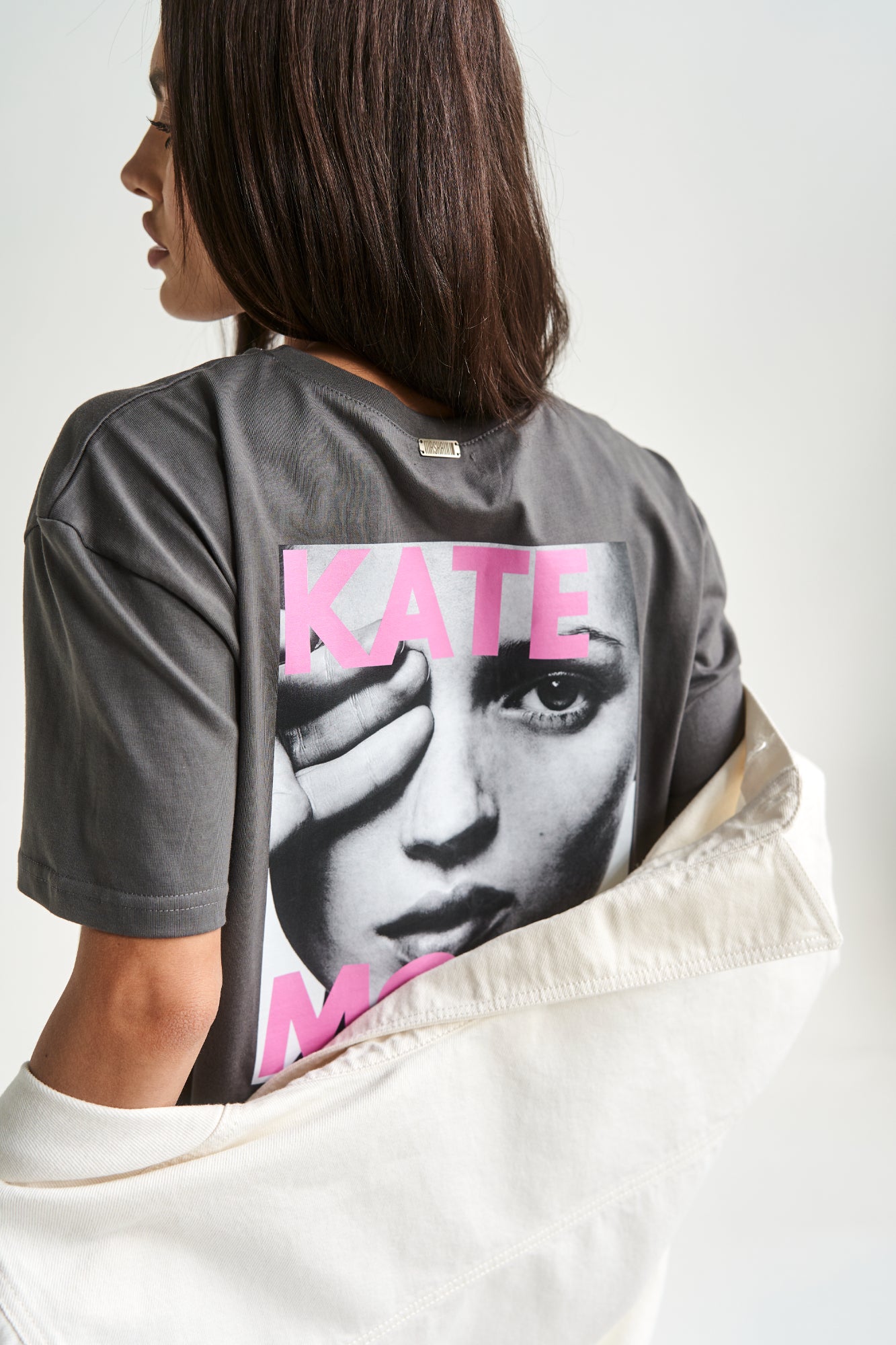 Kate Moss Gray T-Shirt