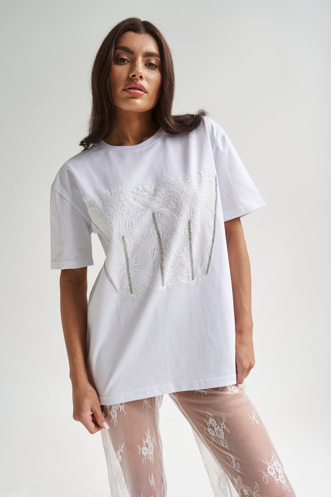 Lace T-Shirt White