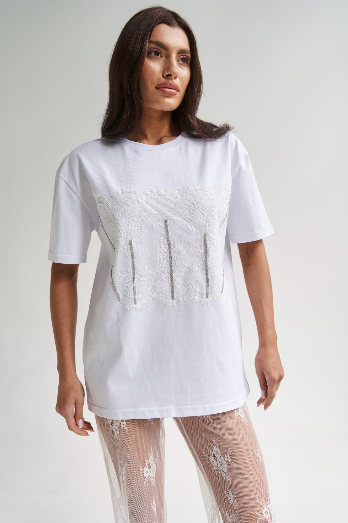 Lace T-Shirt White