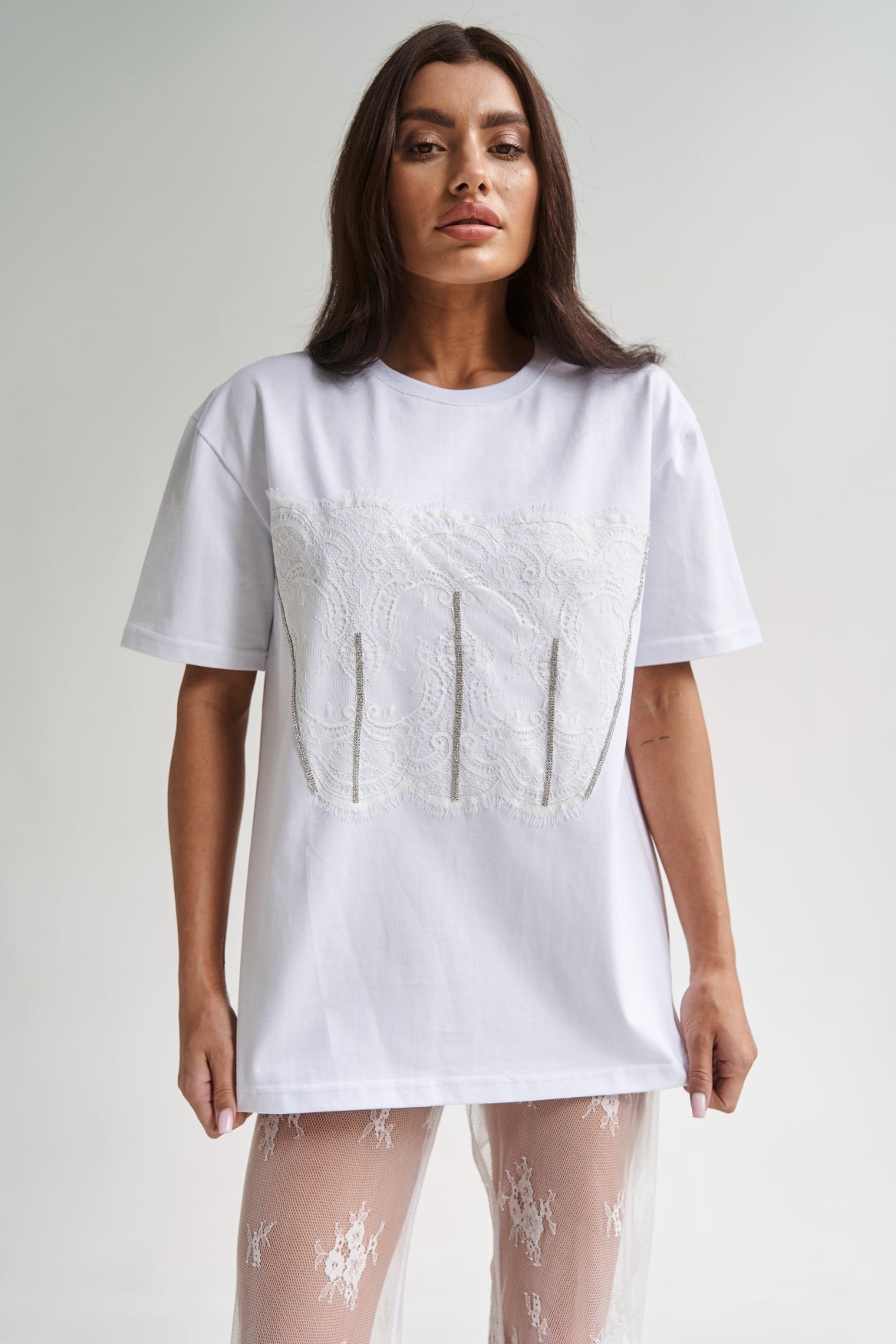 Lace T-Shirt White