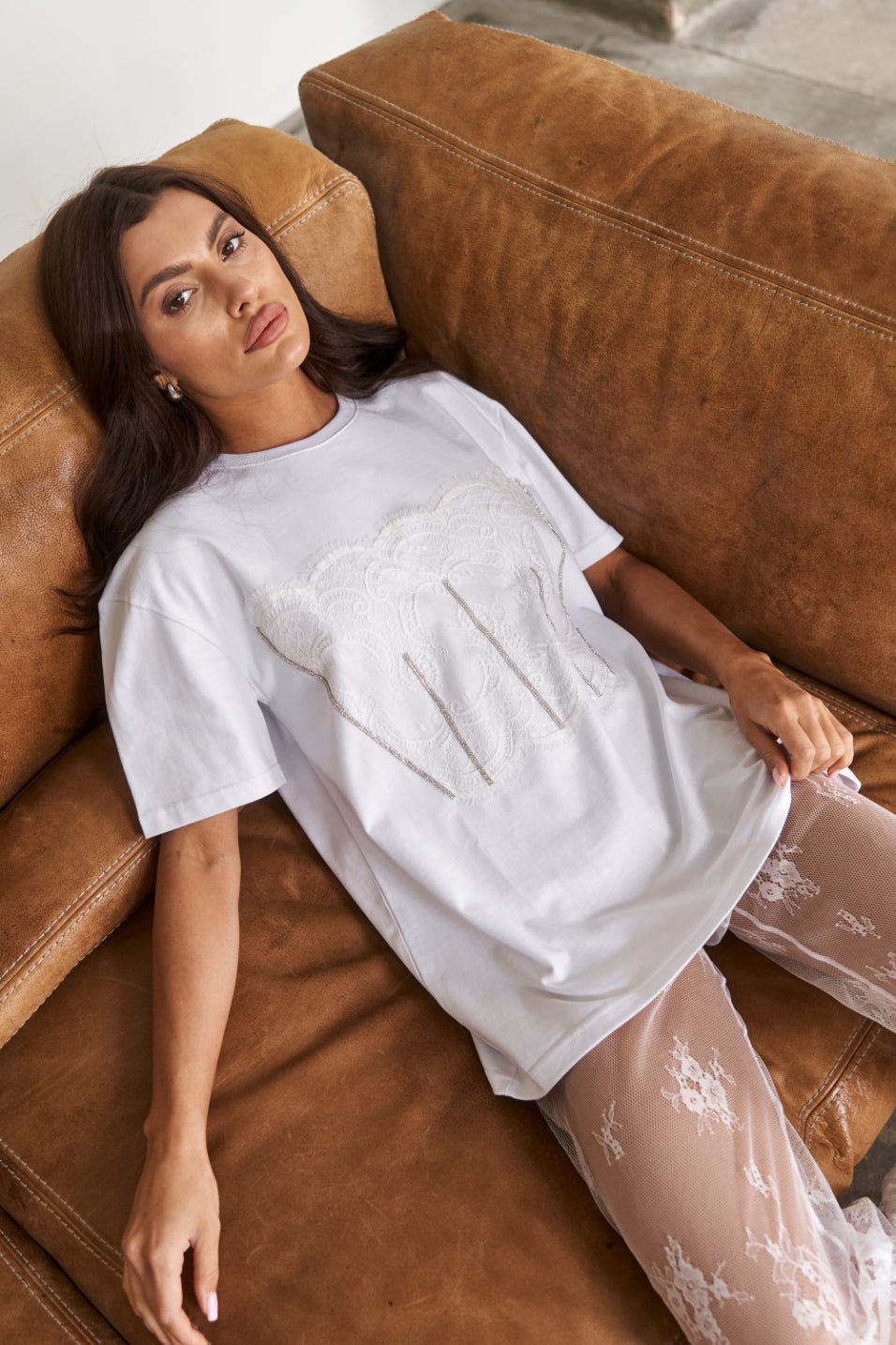 Lace T-Shirt White